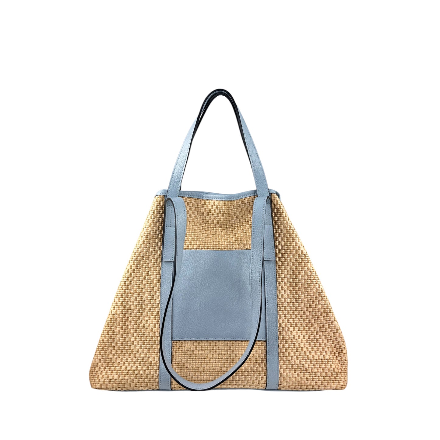 11023 - Raffia/Leather Bag