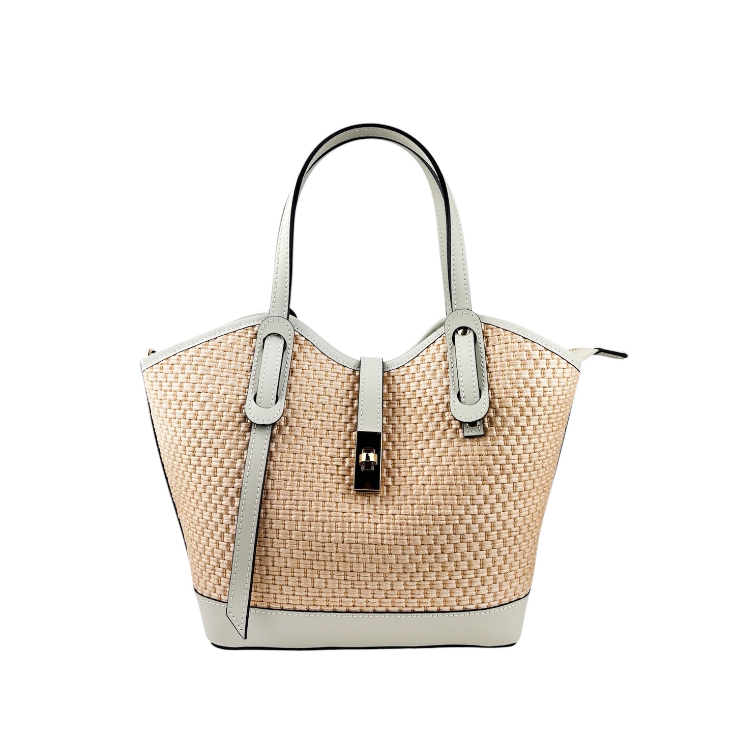 11024 - Borsa in Rafia/Pelle
