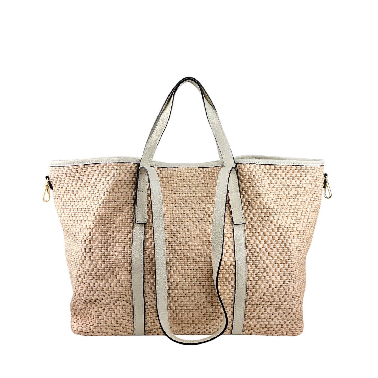 11023 - Raffia/Leather Bag
