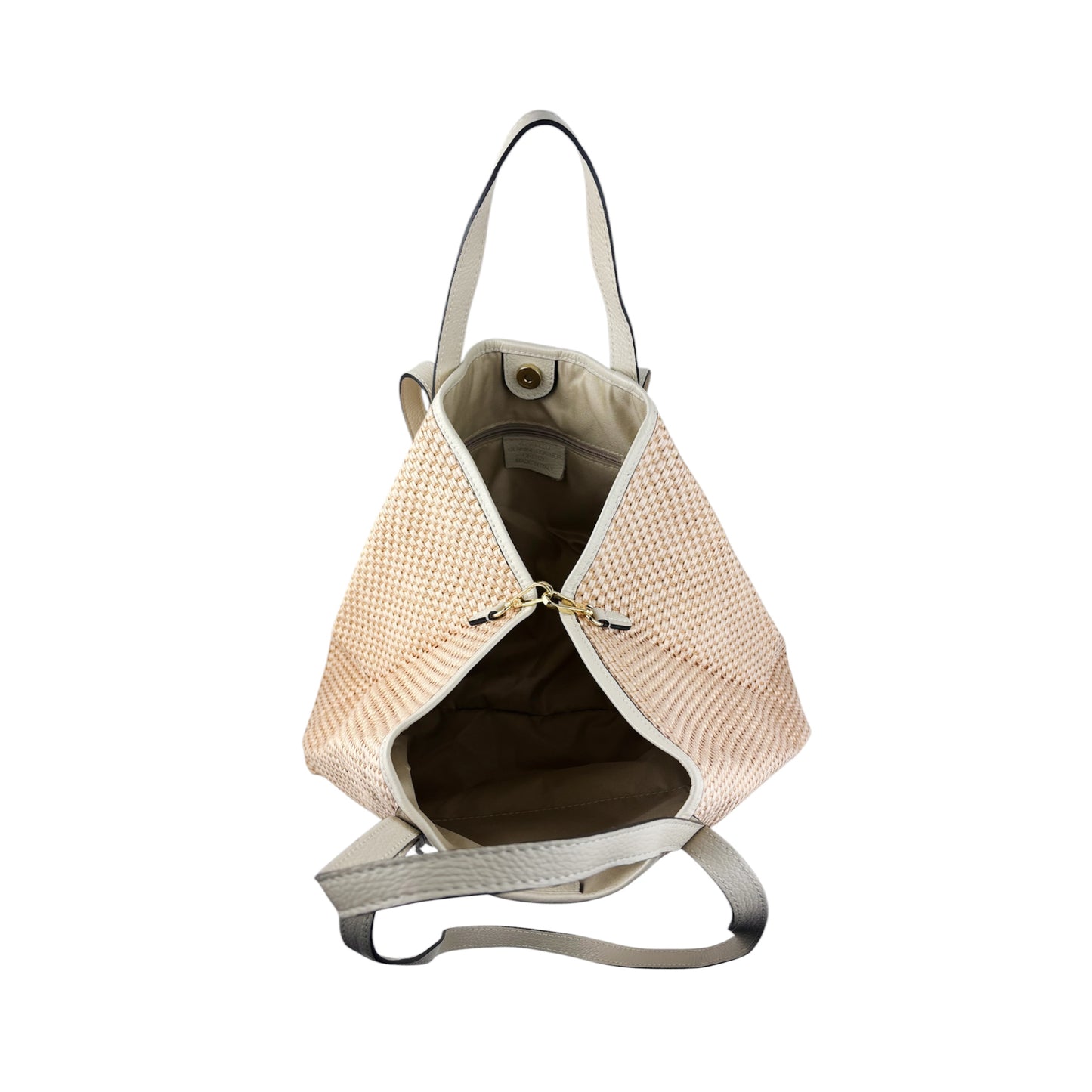 11023 - Raffia/Leather Bag
