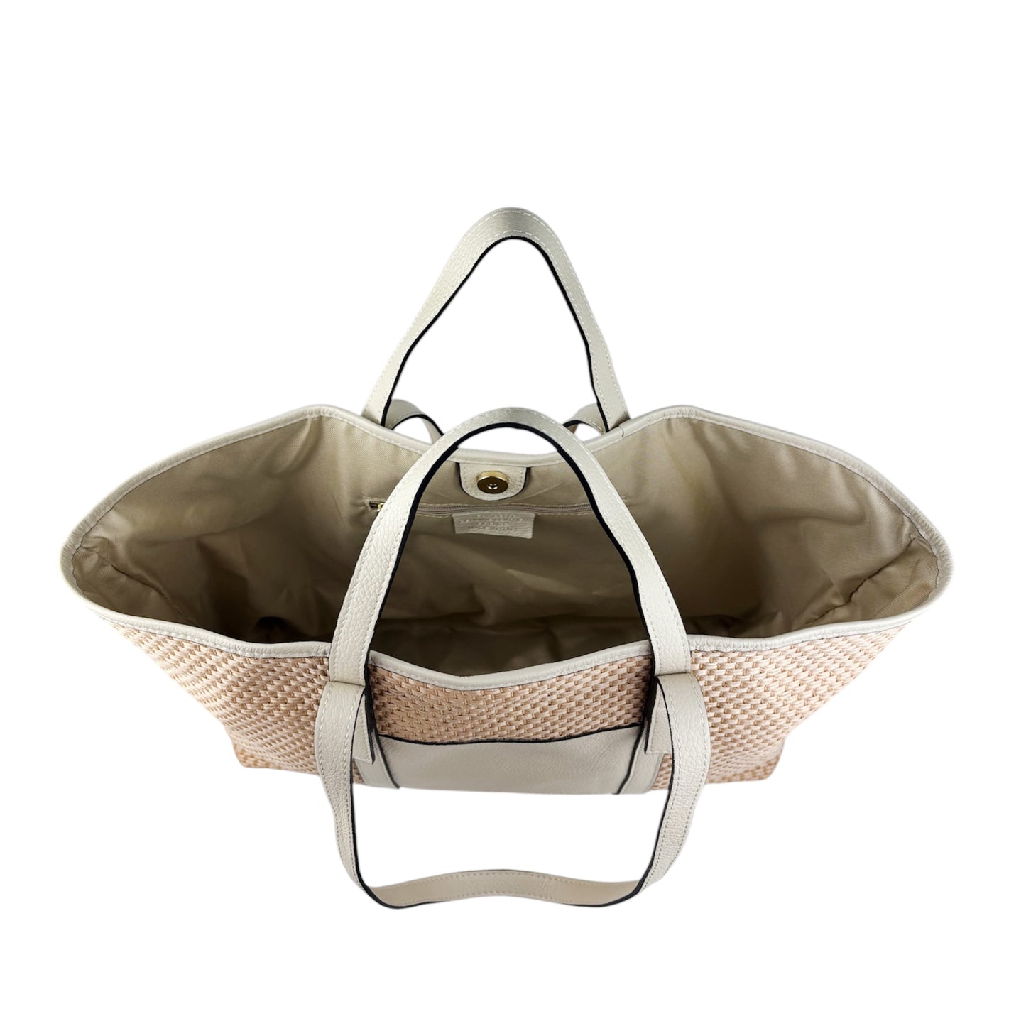 11023 - Raffia/Leather Bag