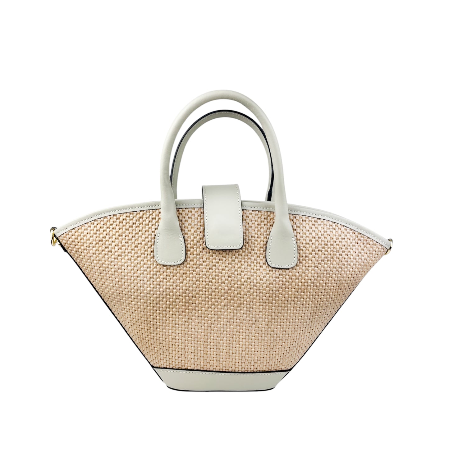 11022 - Raffia/Leather Bag