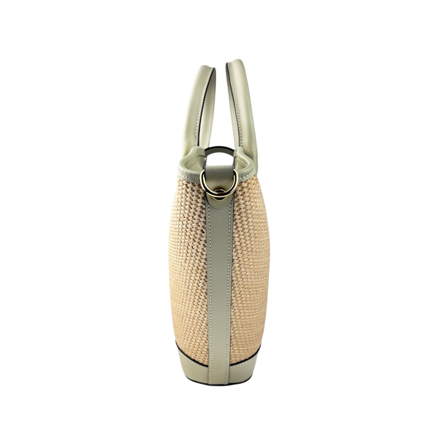 11021 - Raffia/Leather Bag