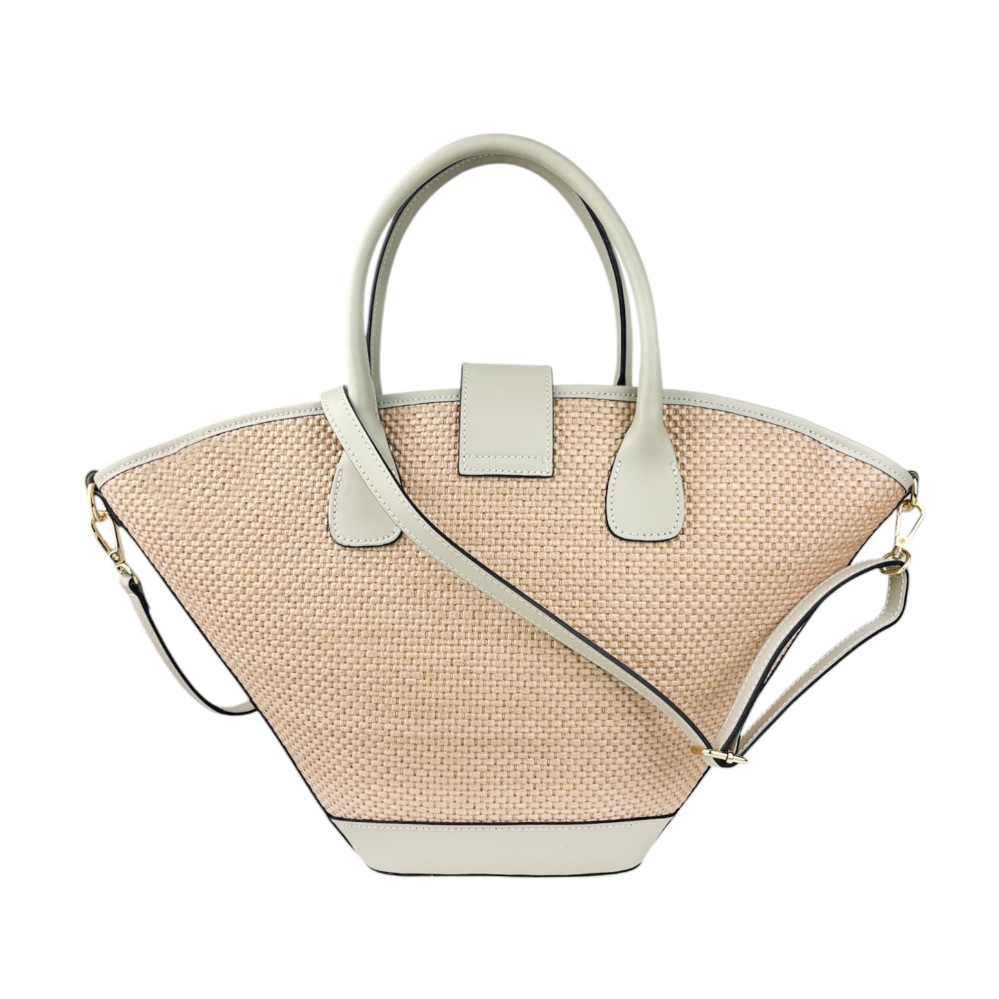 11021 - Raffia/Leather Bag