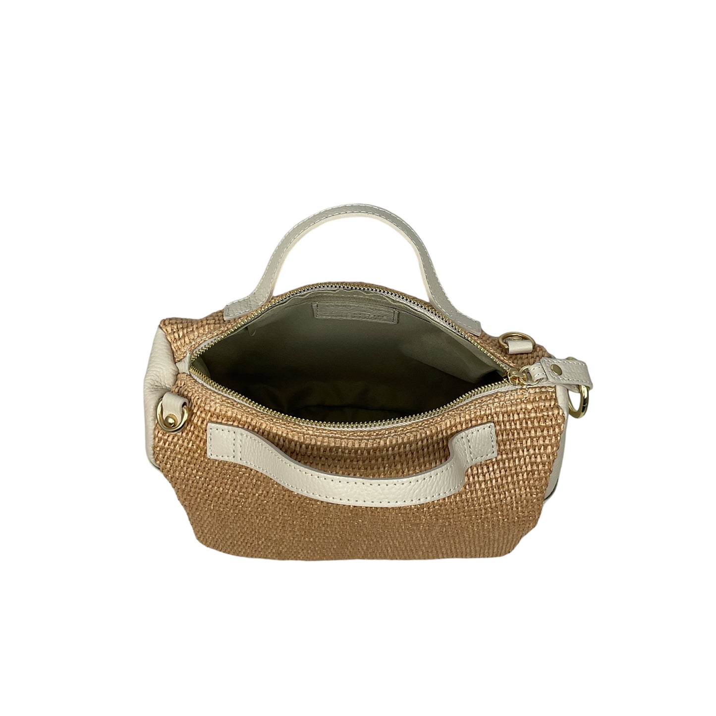 11011 - Raffia/Leather Bags