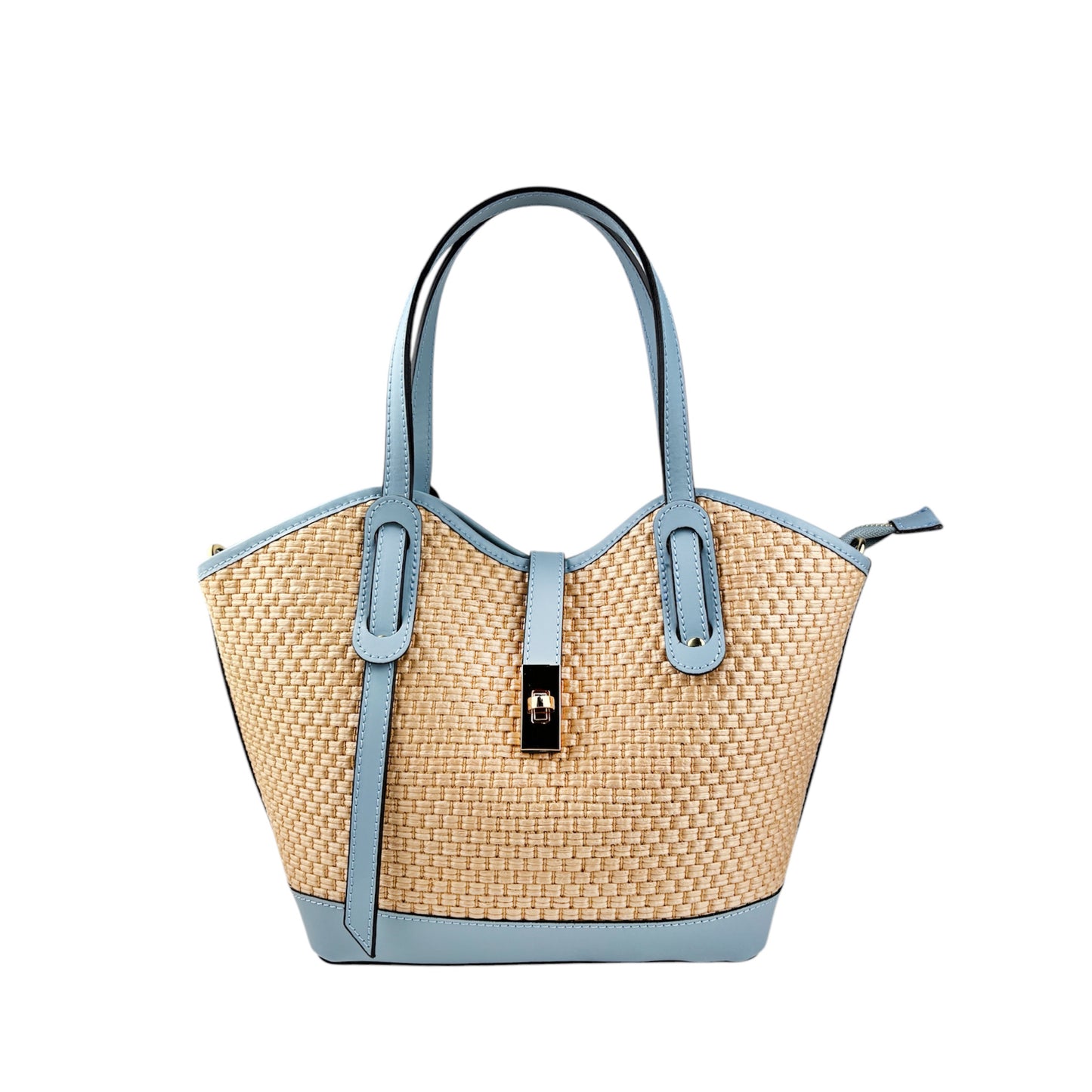 11024 - Borsa in Rafia/Pelle