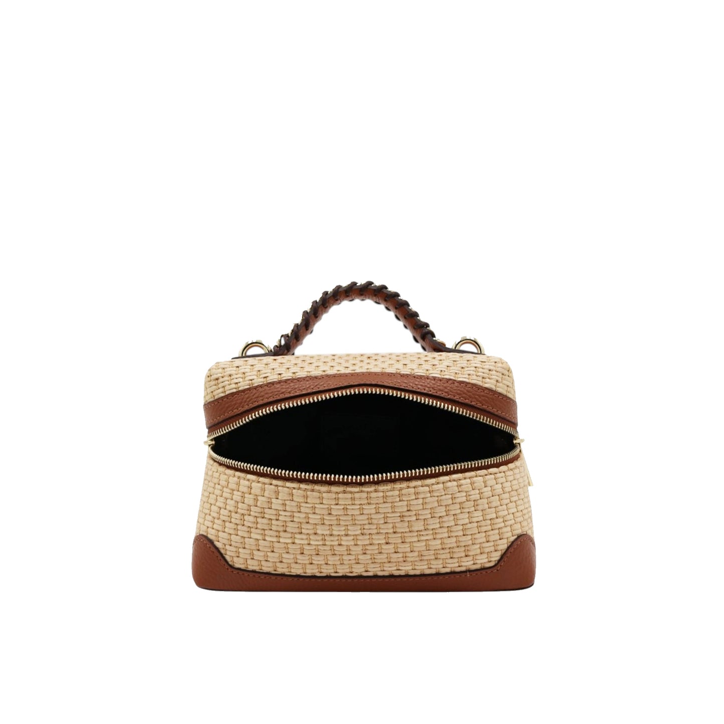11036 - Raffia/Leather Bags