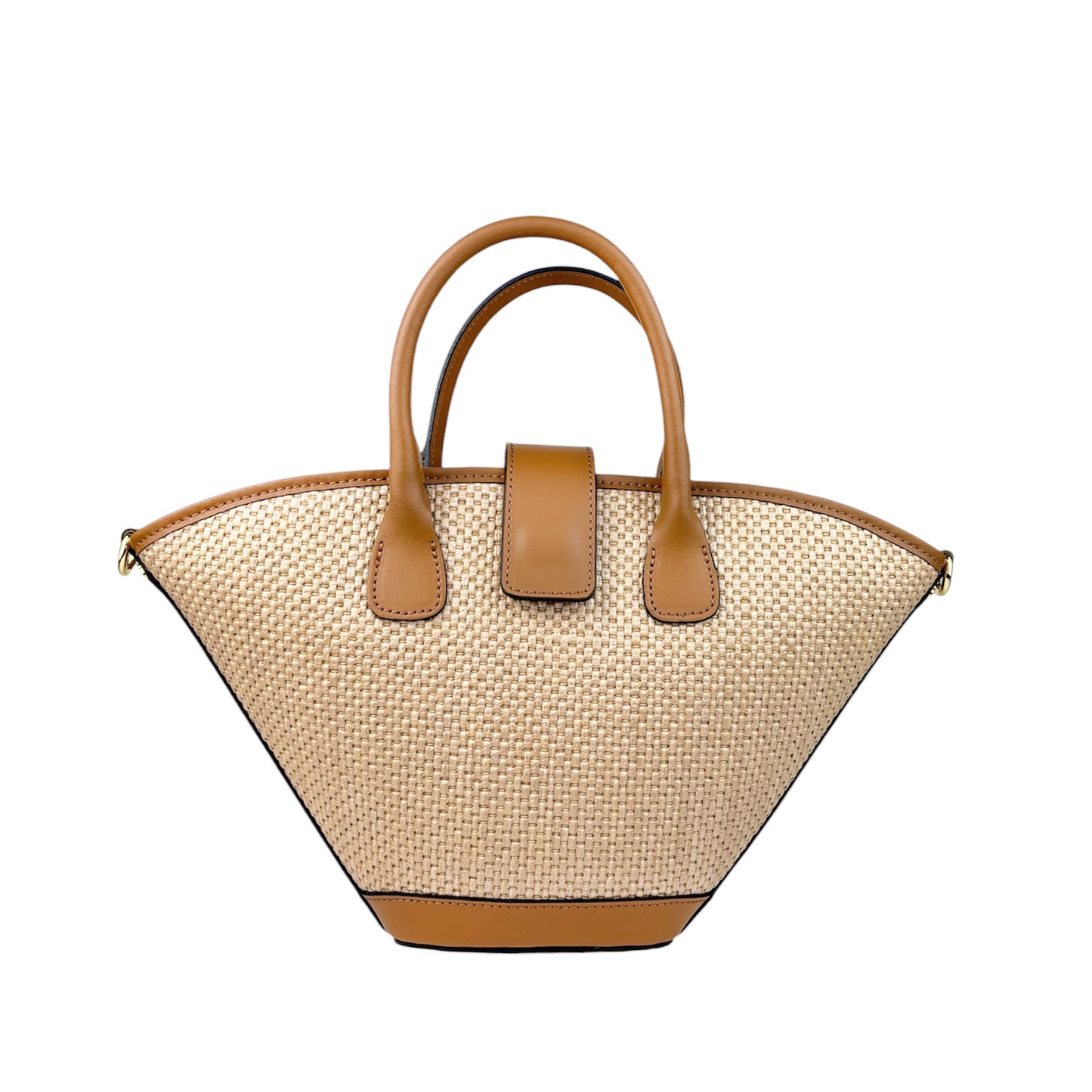 11022 - Raffia/Leather Bag