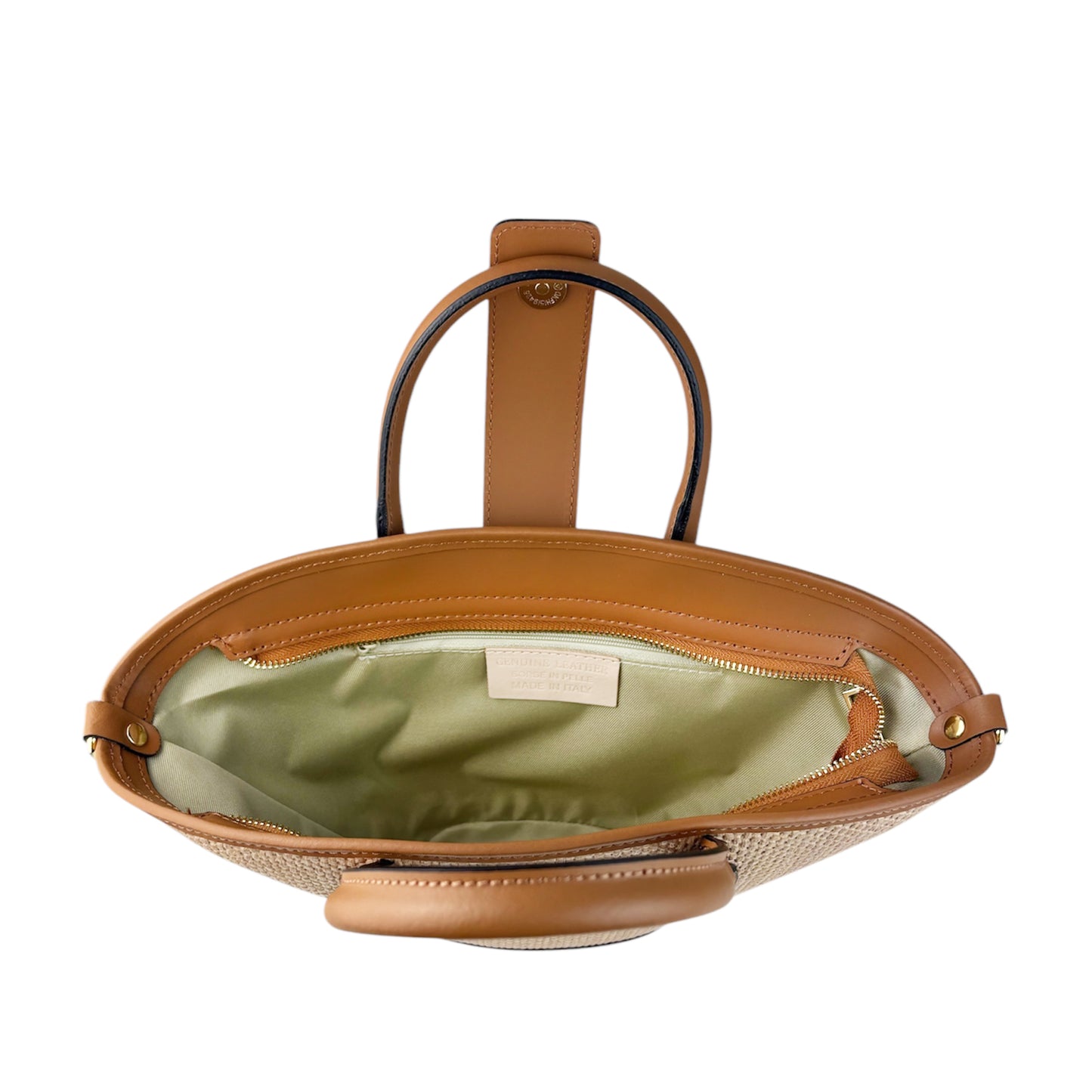 11022 - Raffia/Leather Bag
