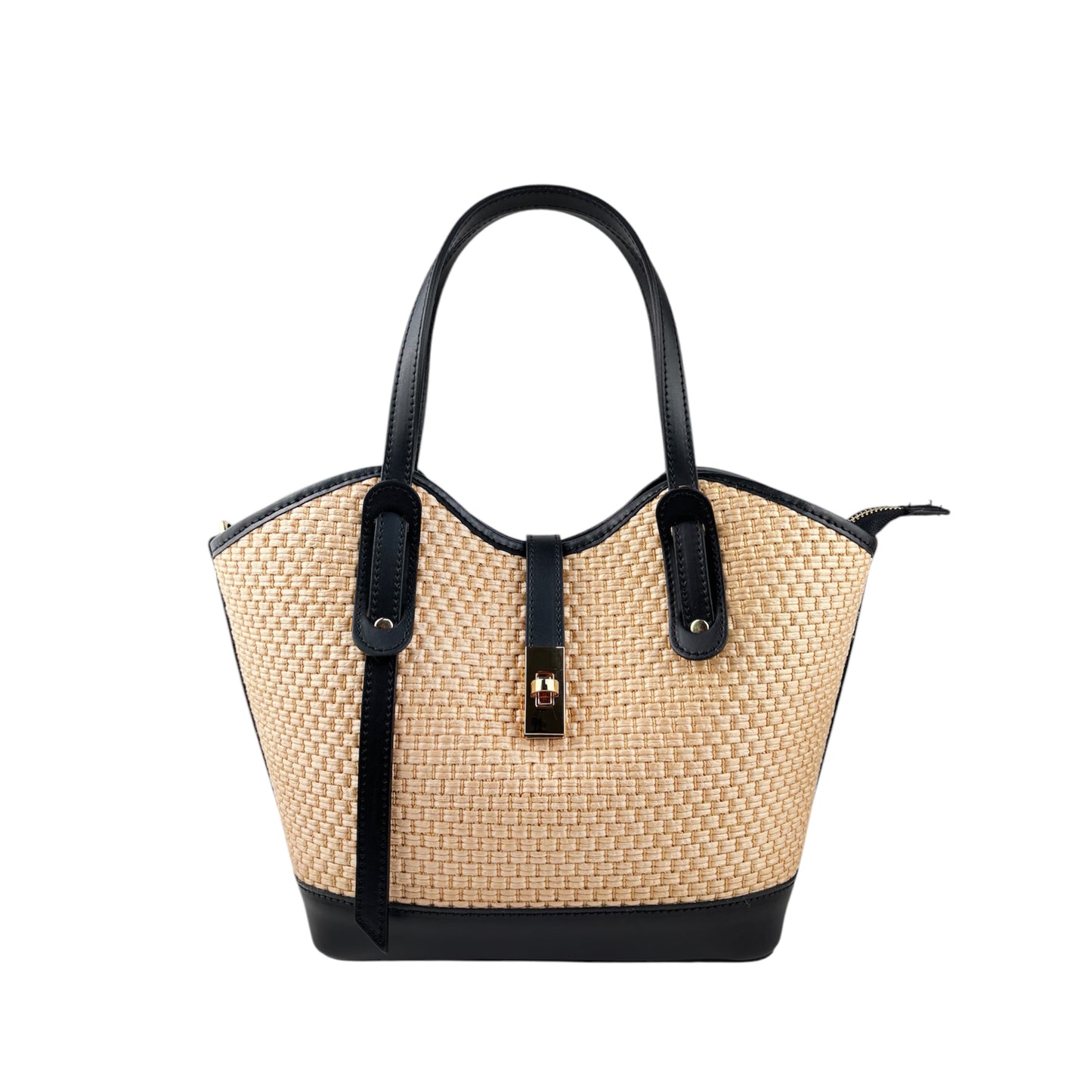 11024 - Borsa in Rafia/Pelle