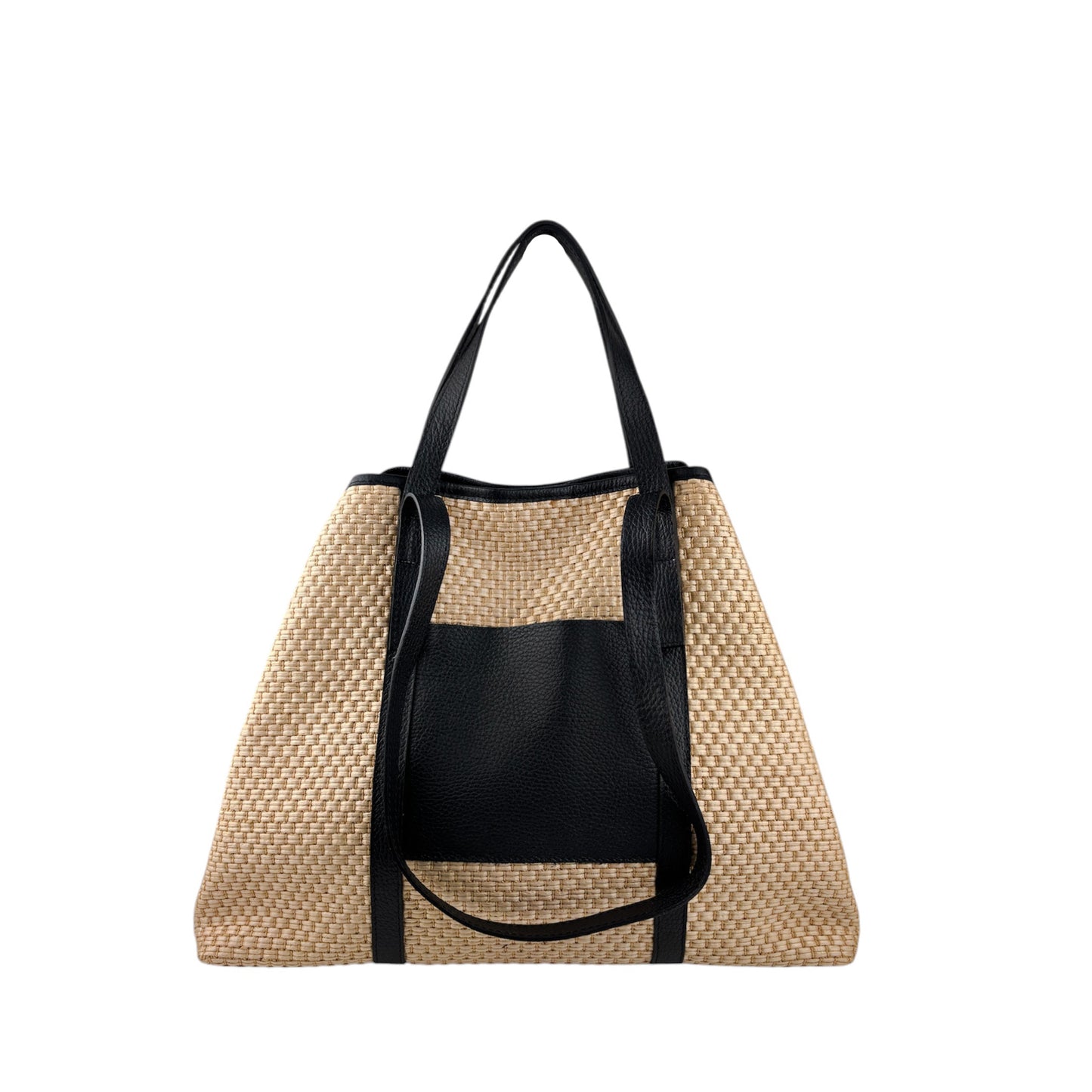 11023 - Raffia/Leather Bag