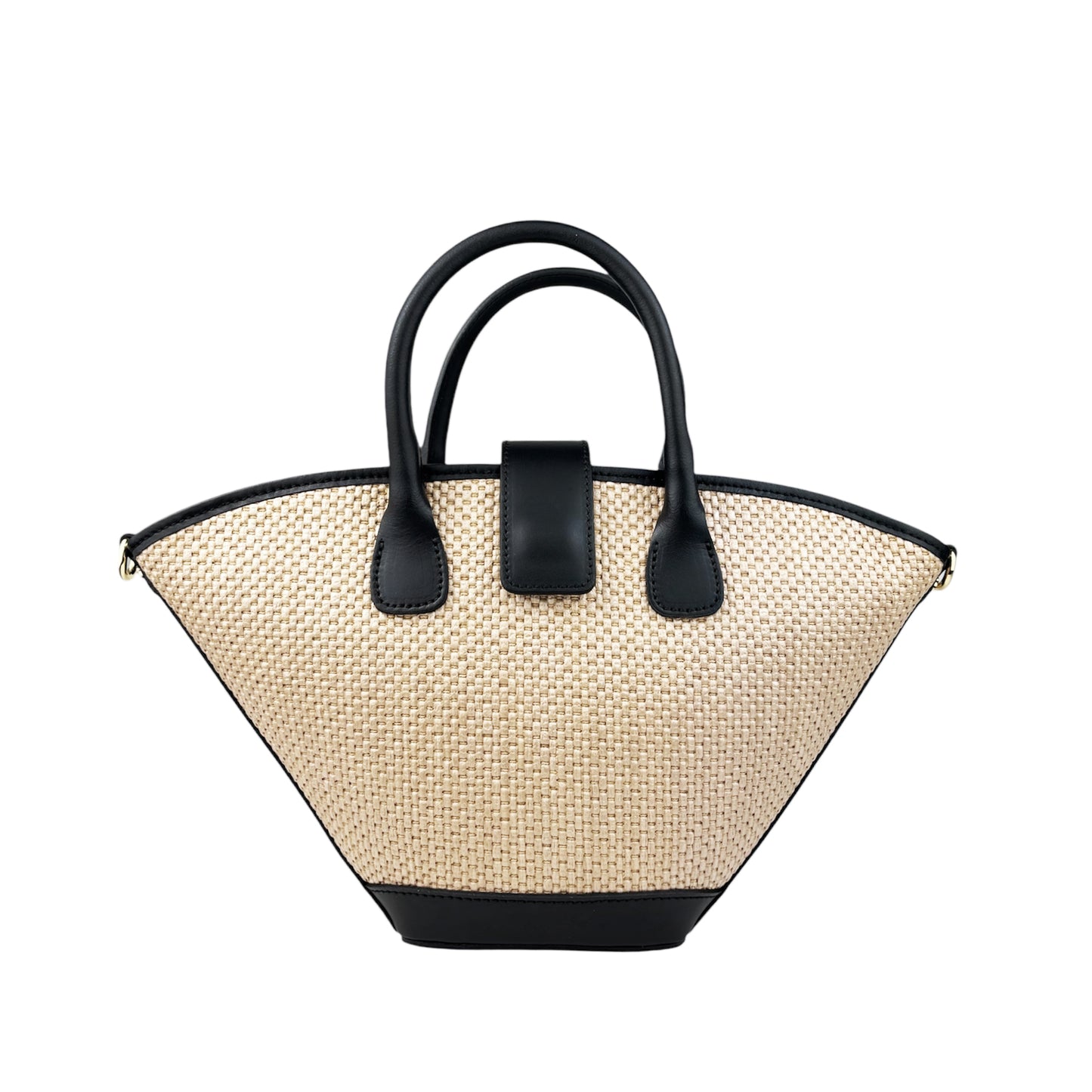 11022 - Raffia/Leather Bag