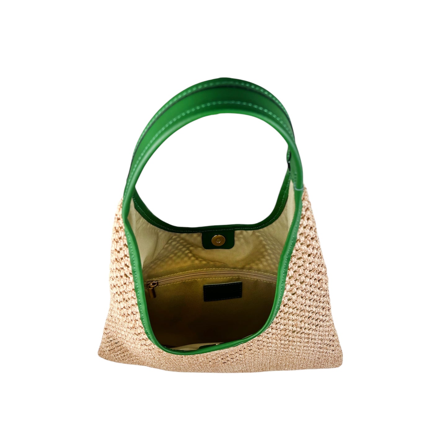 11029 - Raffia/Leather Bags