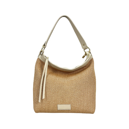 11002 - Raffia/Leather bag