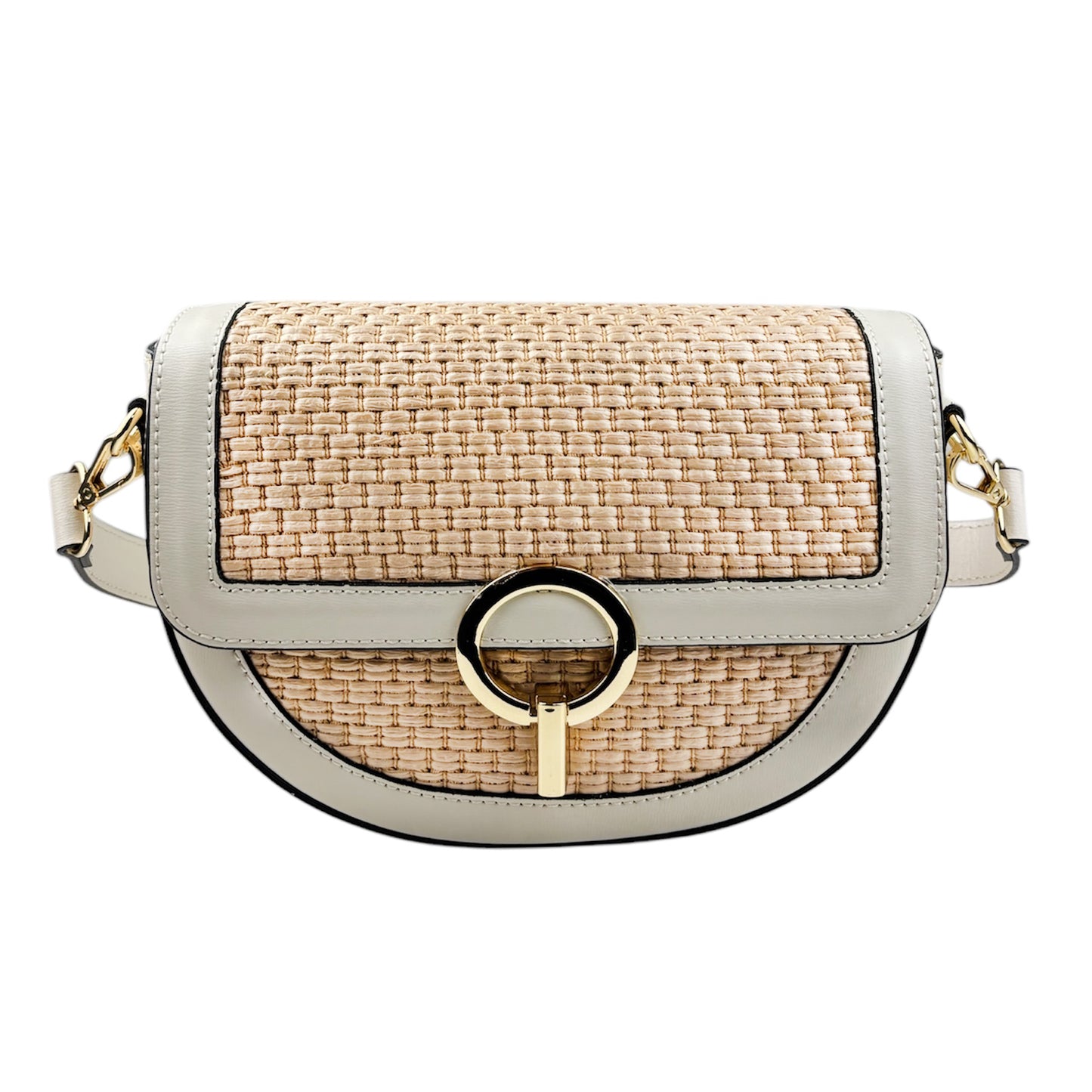 11026 - Borsa in Rafia /Pelle
