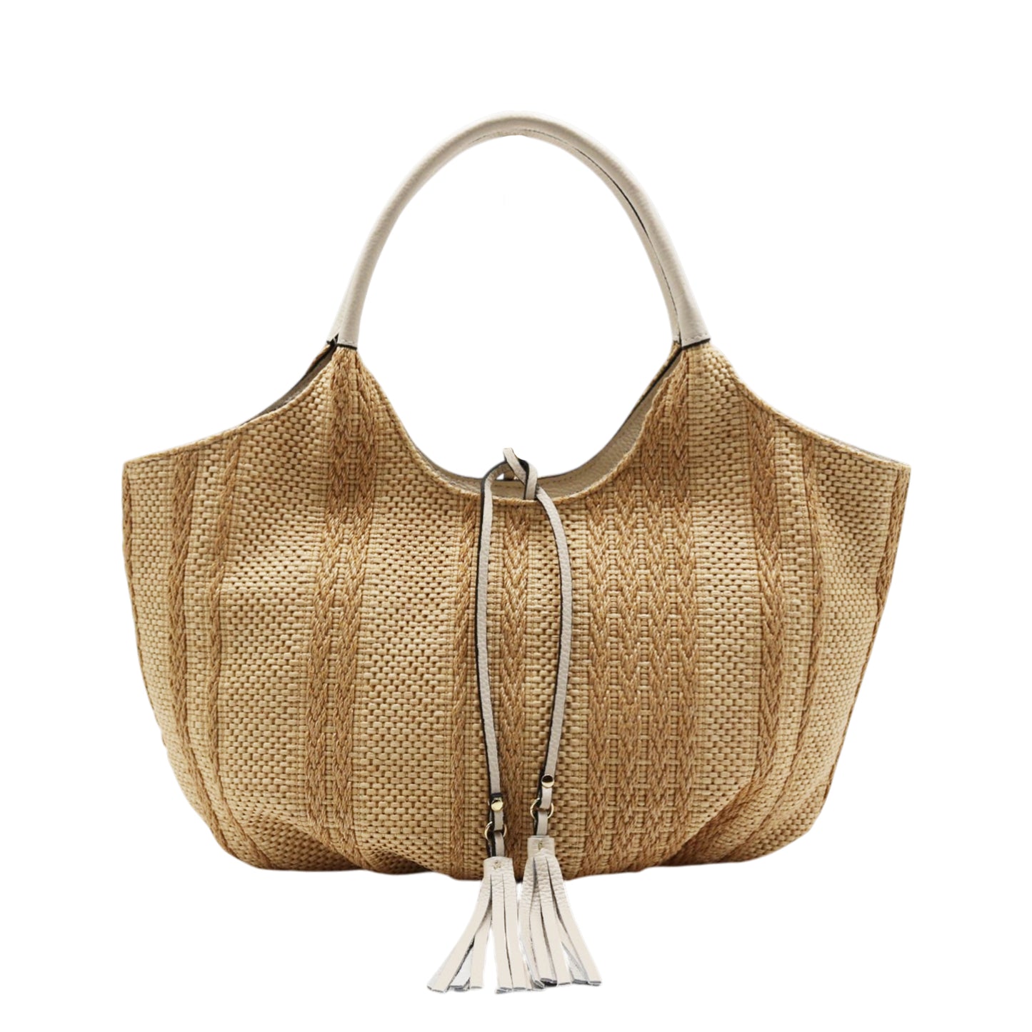 11033 - Rafia/Leather Bags