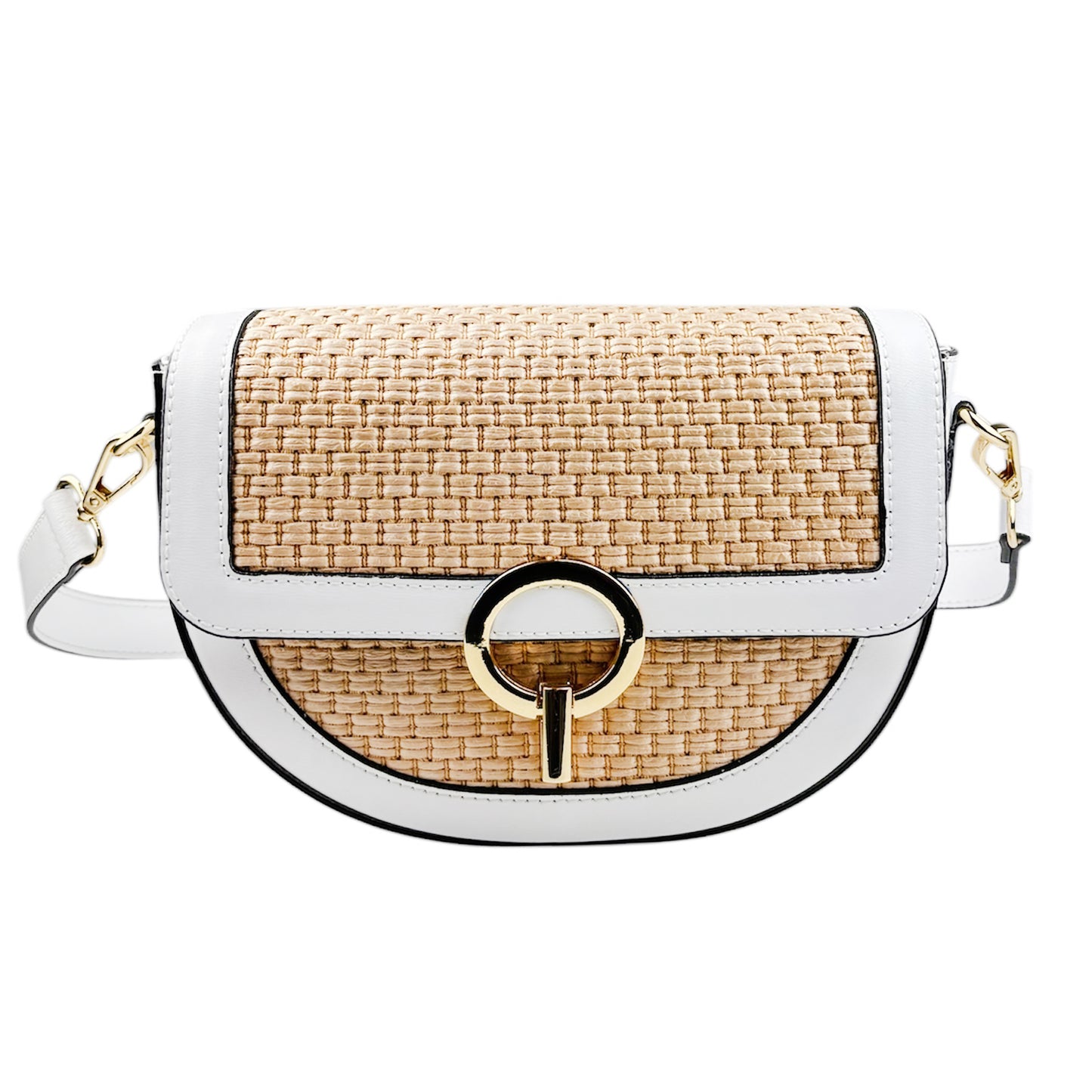 11026 - Borsa in Rafia /Pelle