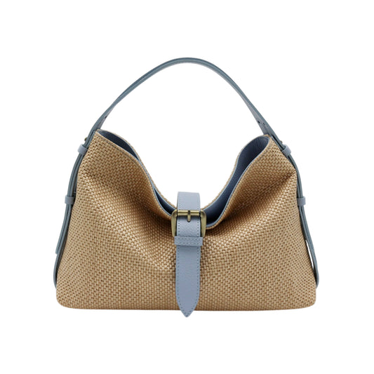 11032 - Raffia/Leather Bags