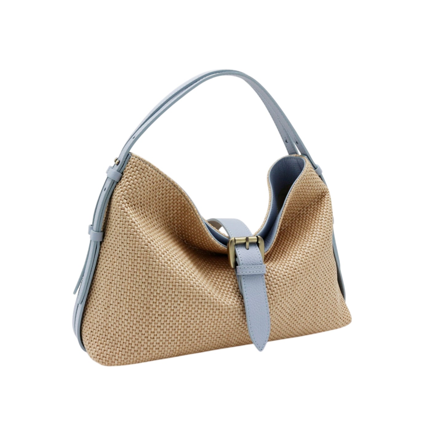 11032 - Raffia/Leather Bags