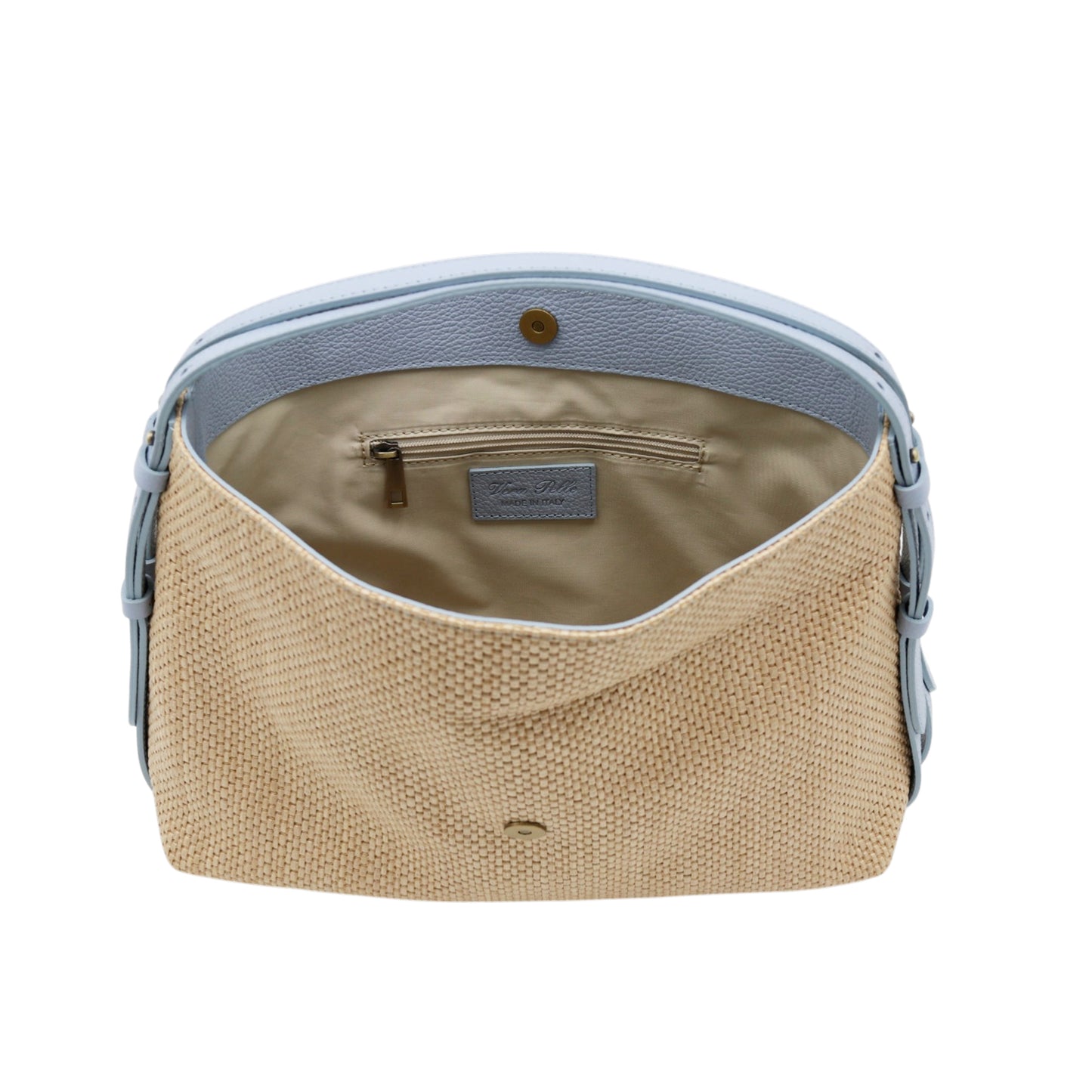 11032 - Raffia/Leather Bags
