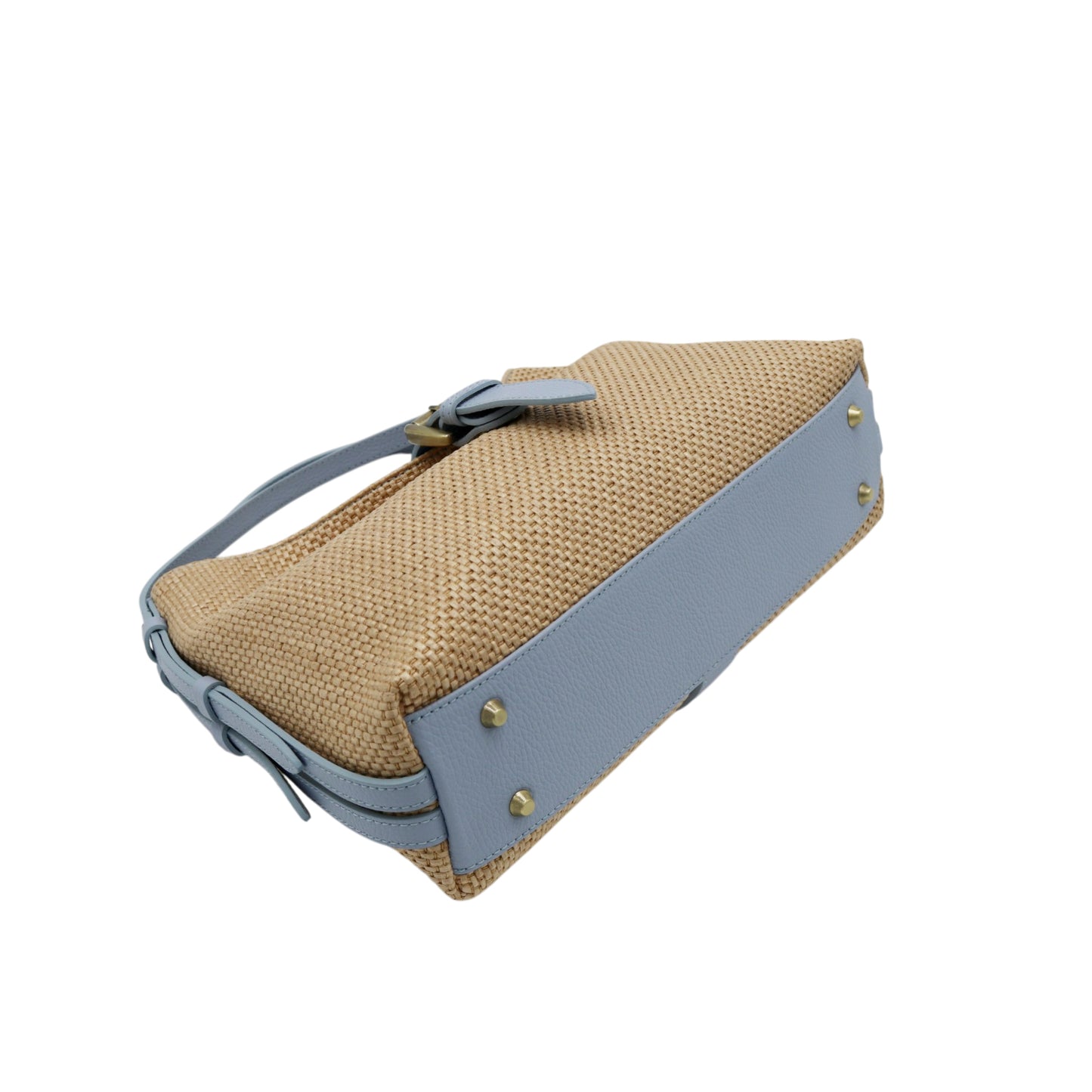 11032 - Raffia/Leather Bags