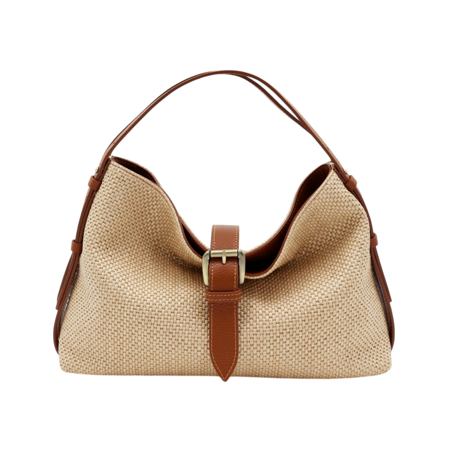 11032 - Raffia/Leather Bags