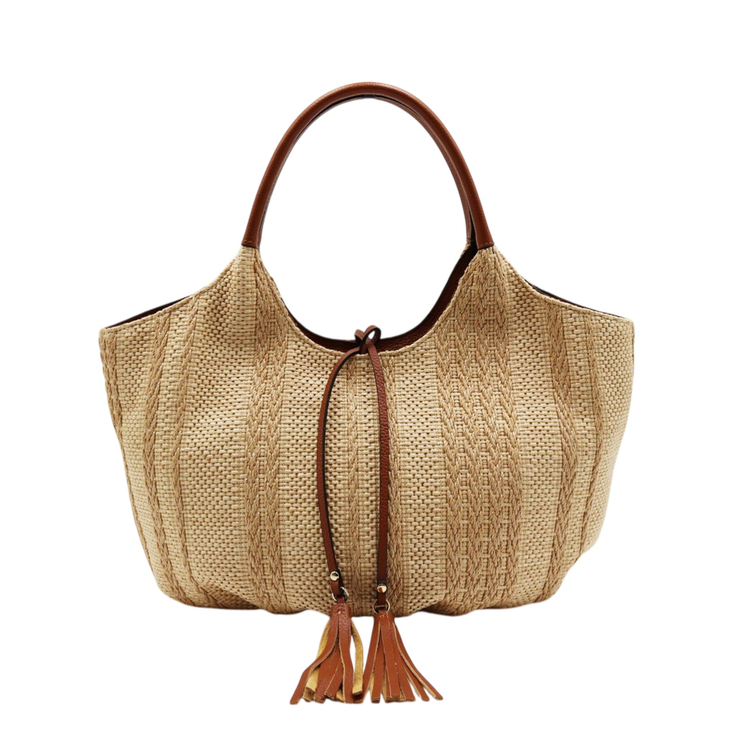 11033 - Rafia/Leather Bags