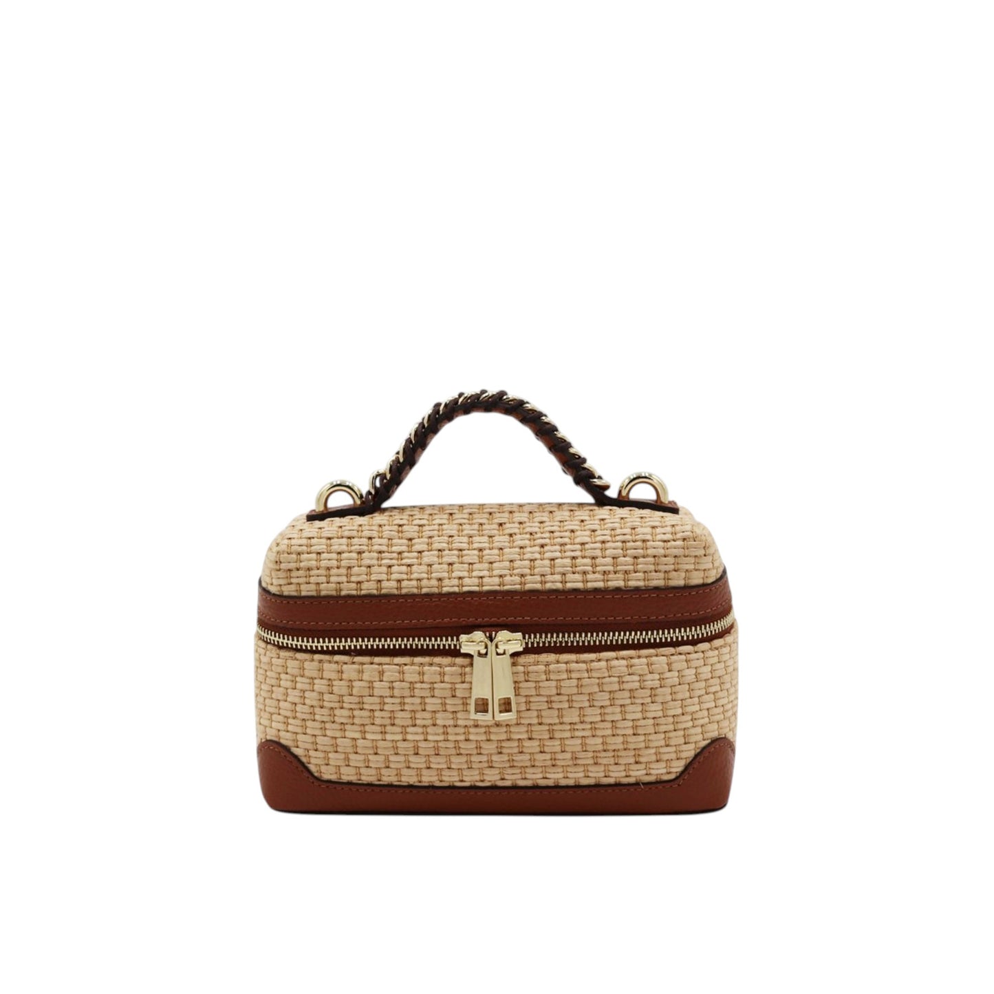 11036 - Raffia/Leather Bags