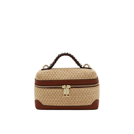 11036 - Raffia/Leather Bags