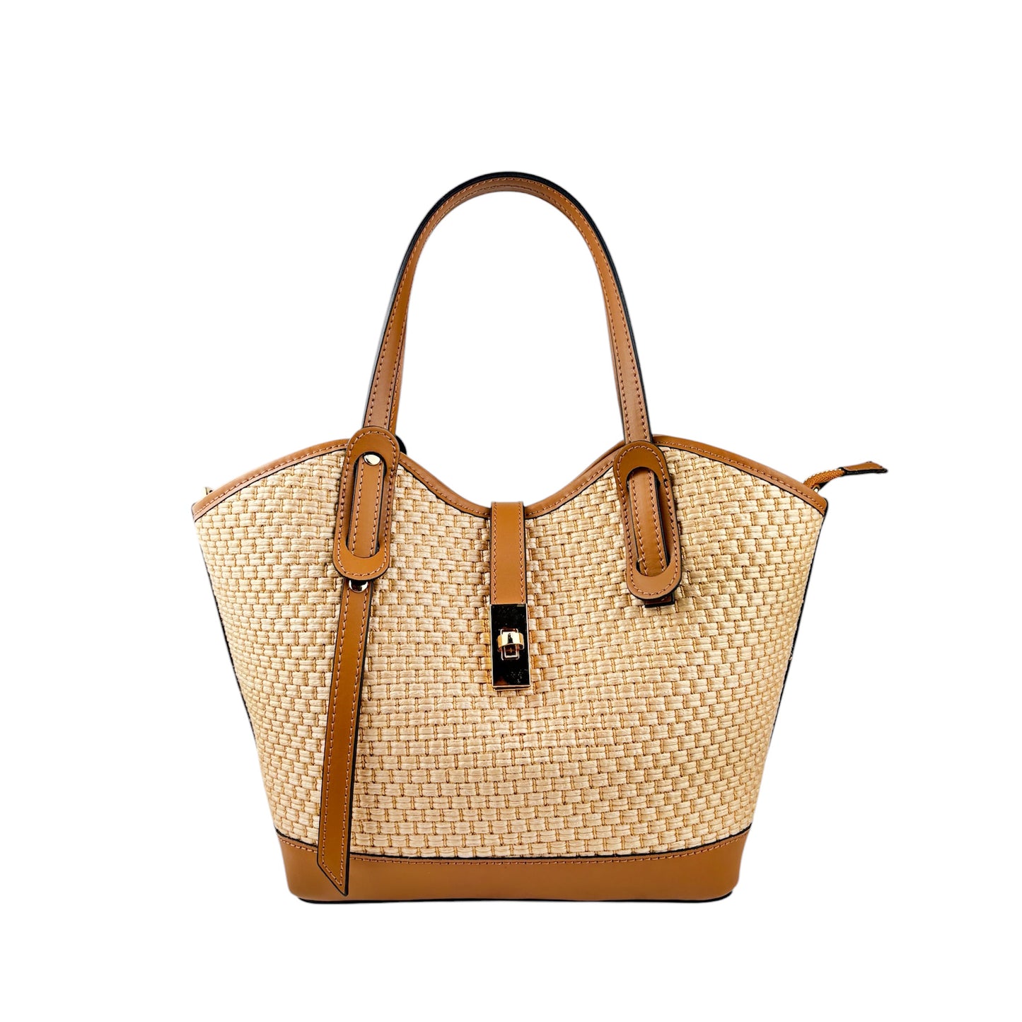 11024 - Borsa in Rafia/Pelle