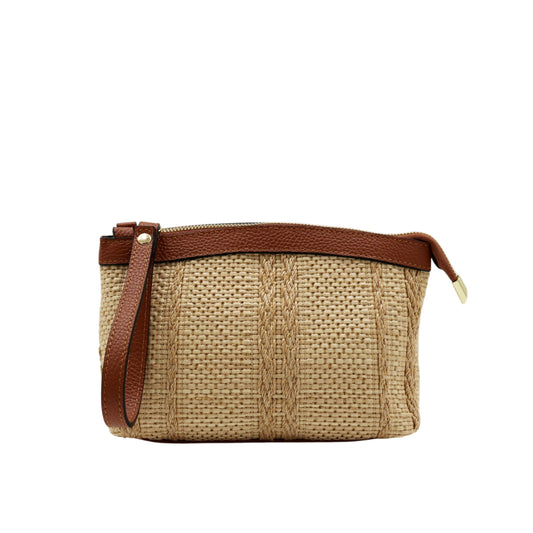 11031 - Raffia/Leather Bags