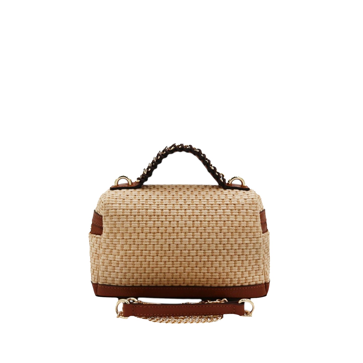 11036 - Raffia/Leather Bags