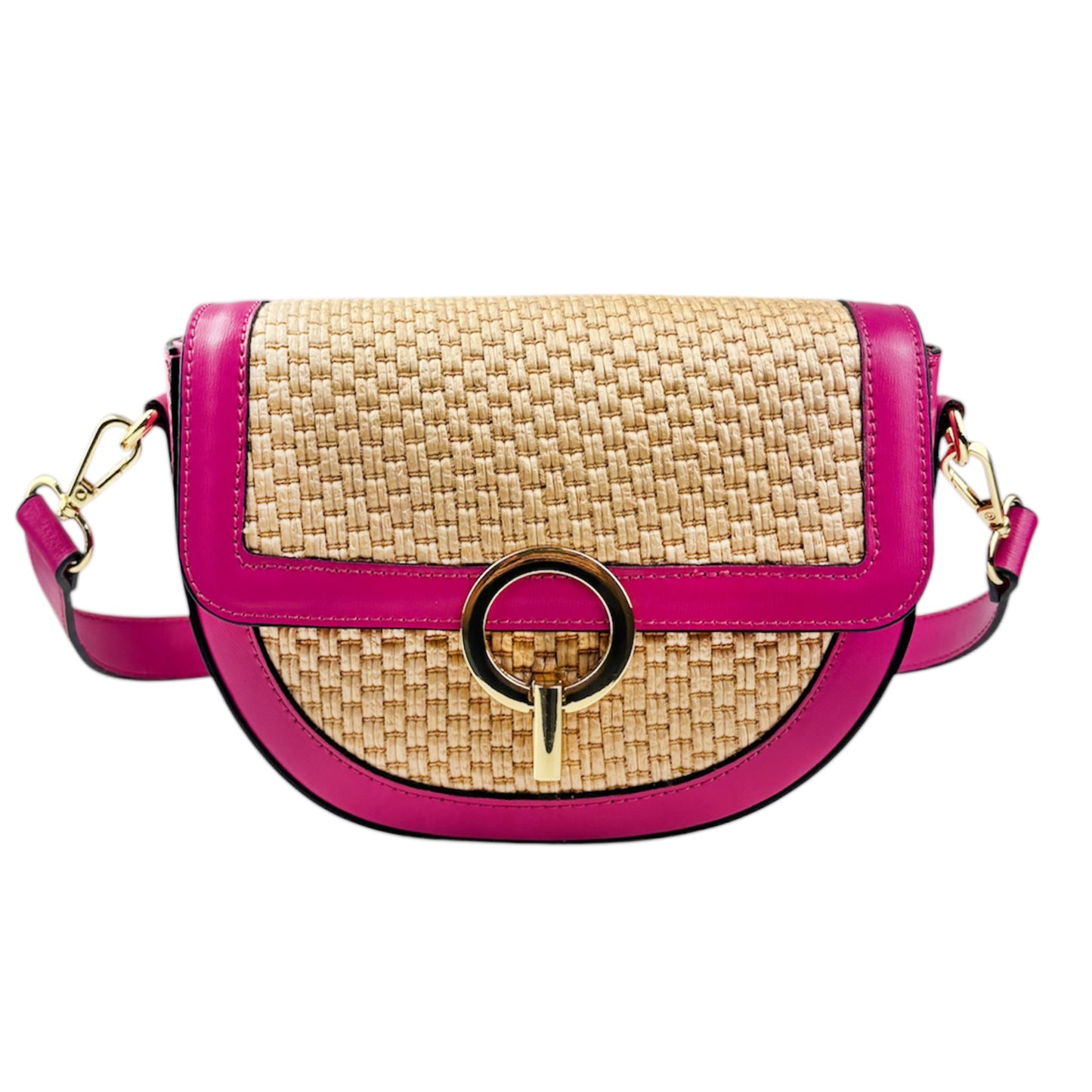 11026 - Borsa in Rafia /Pelle