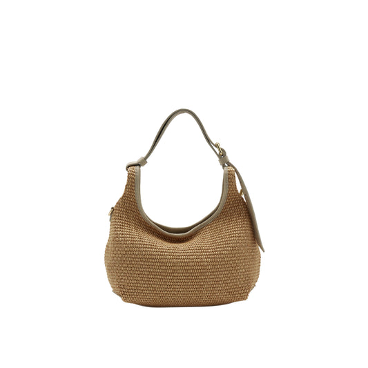 11030 - Raffia/Leather Bags