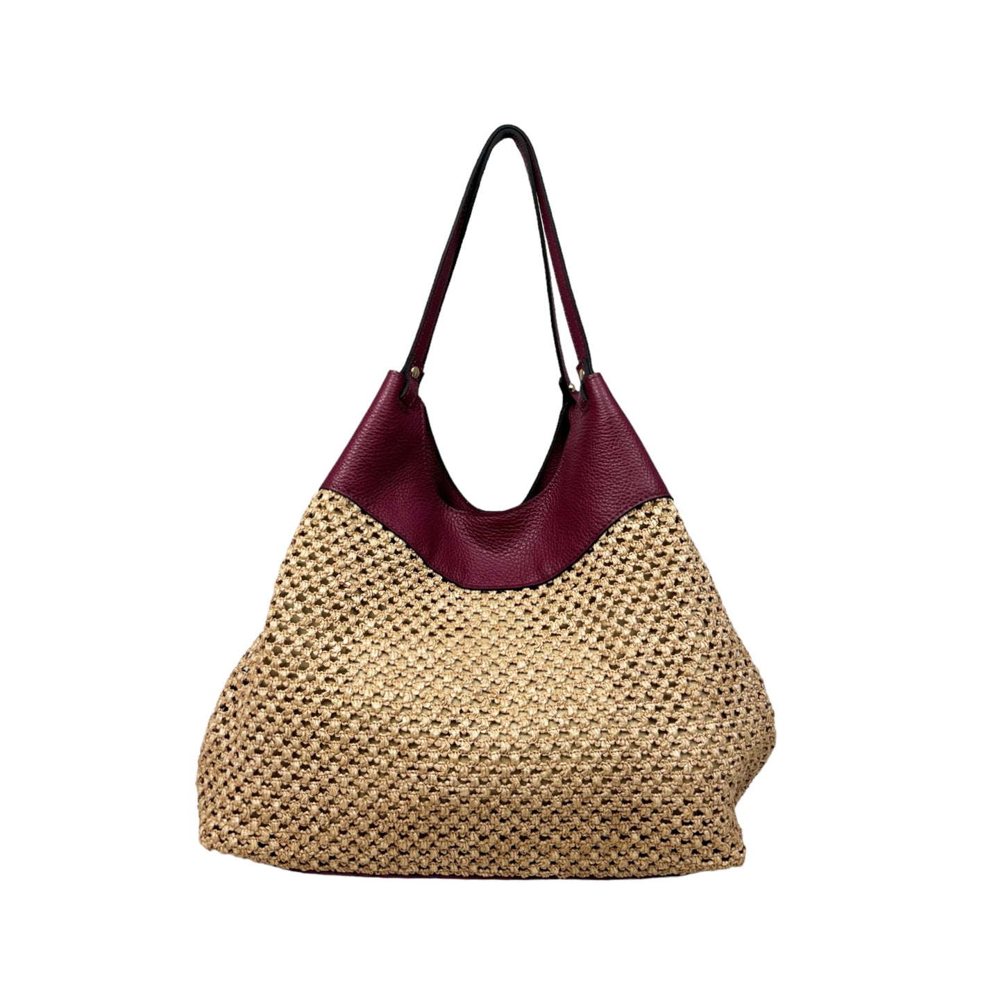11019 - Borsa in Rafia/Pelle