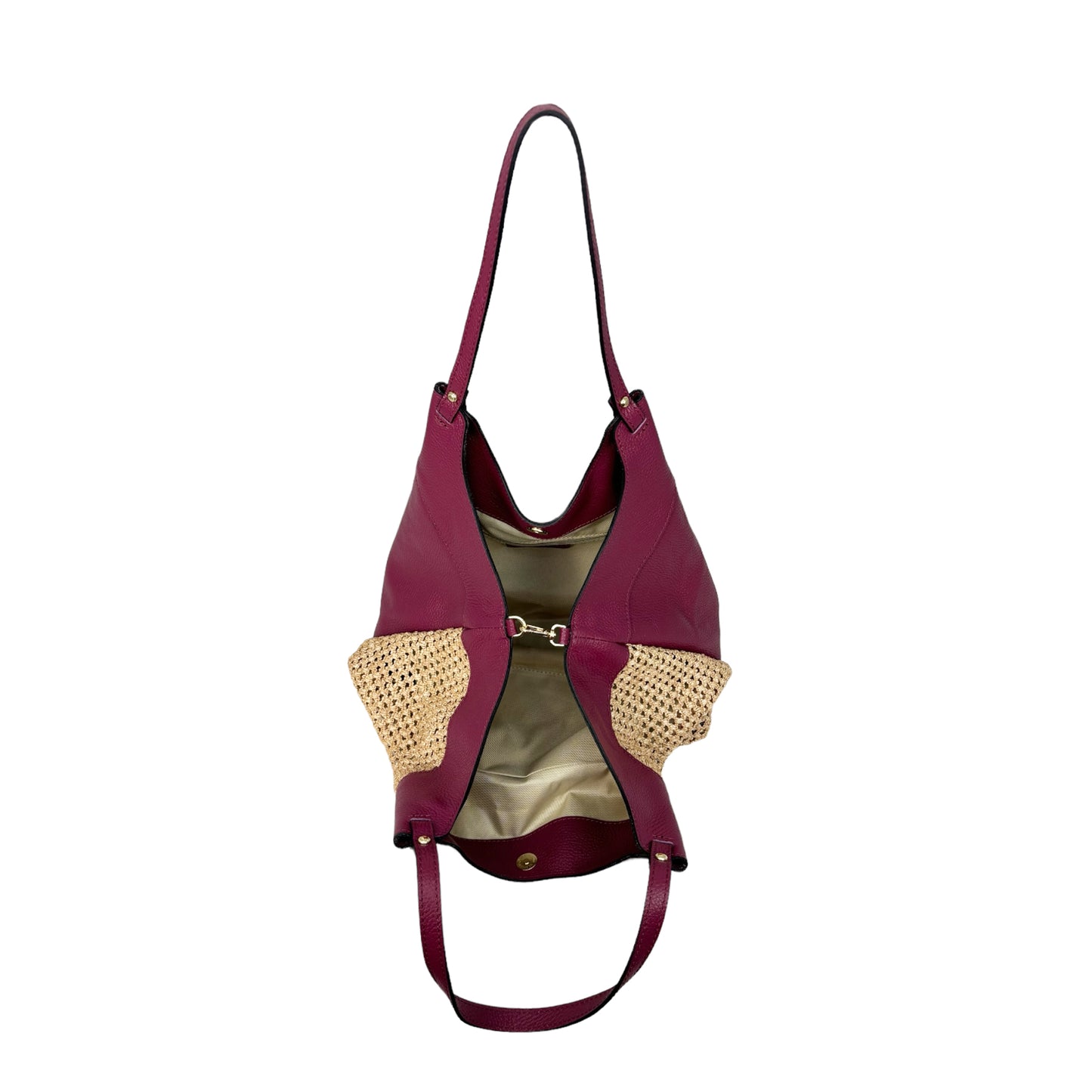 11019 - Borsa in Rafia/Pelle