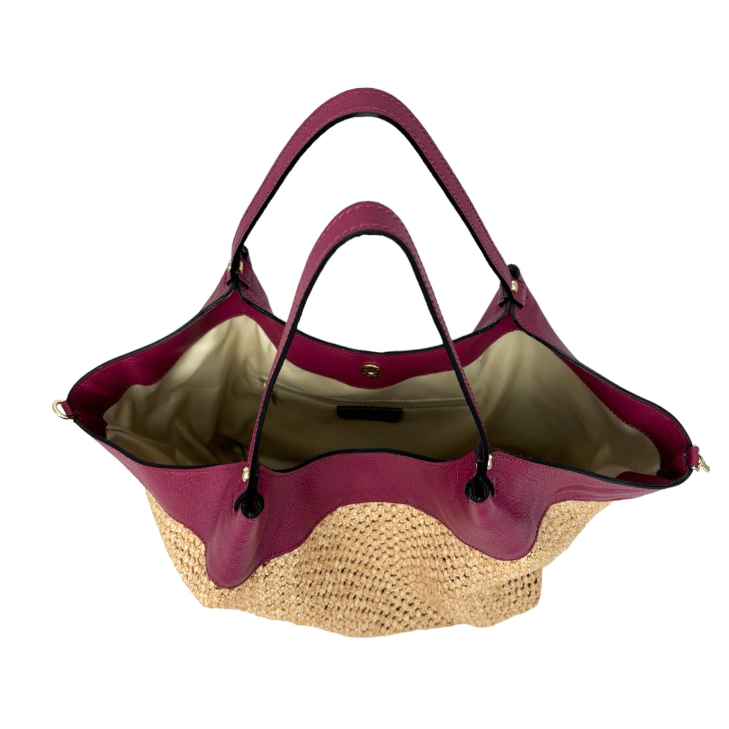 11019 - Borsa in Rafia/Pelle