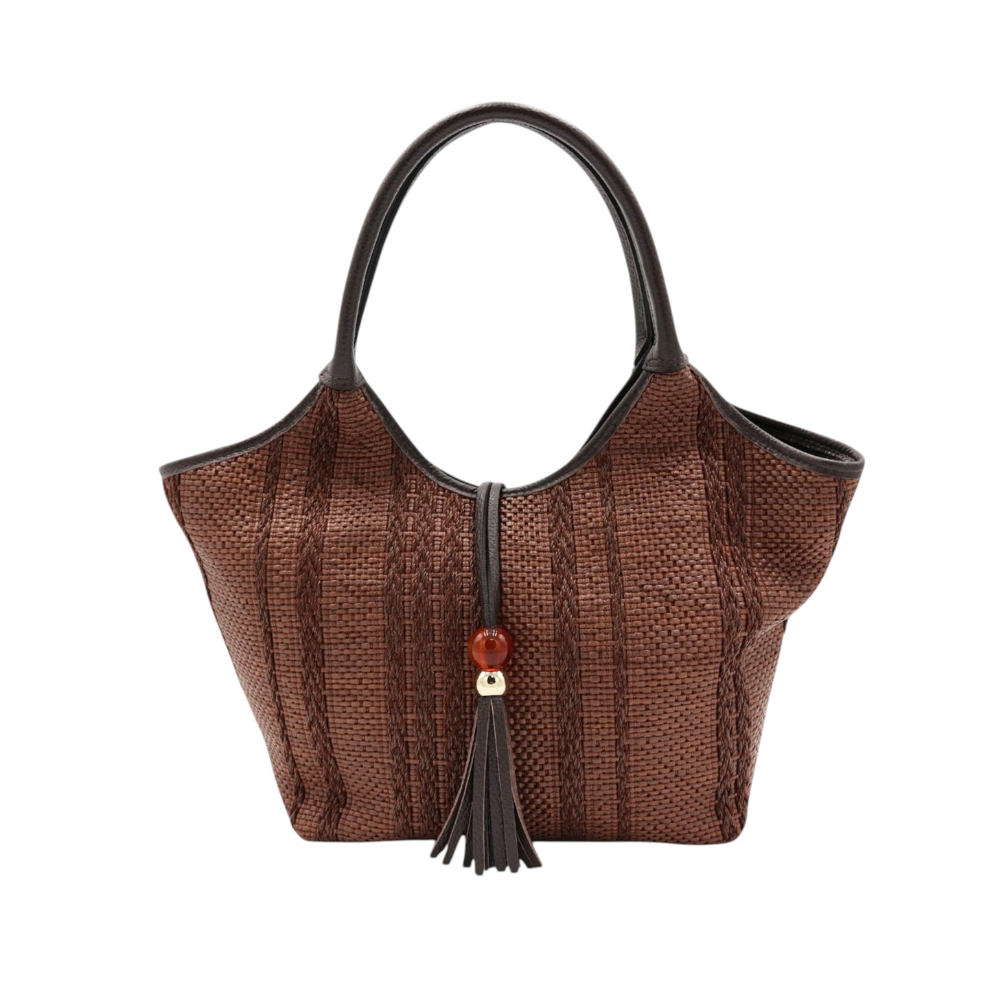 11035 - Raffia/Leather Bags