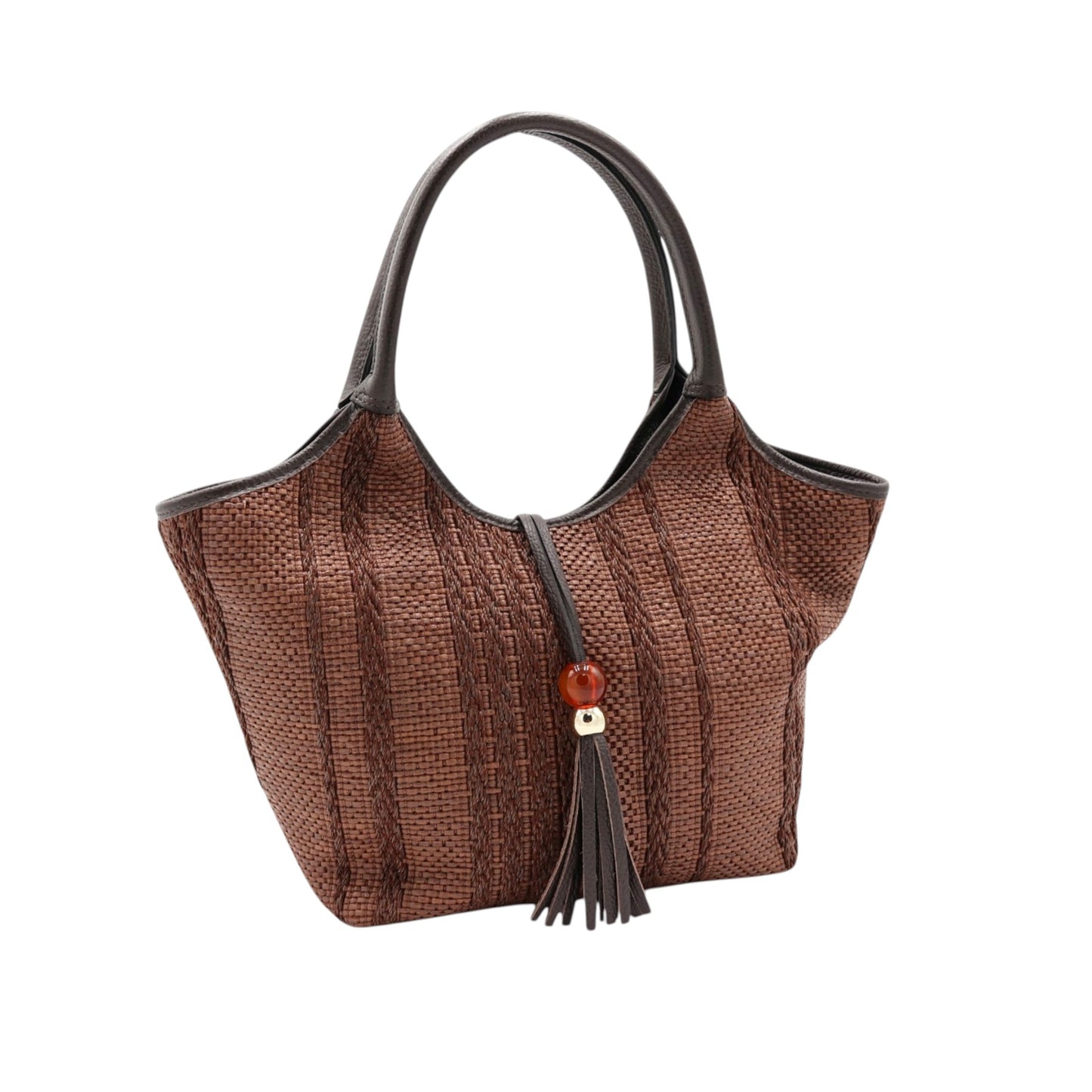 11036 - Raffia/Leather Bags