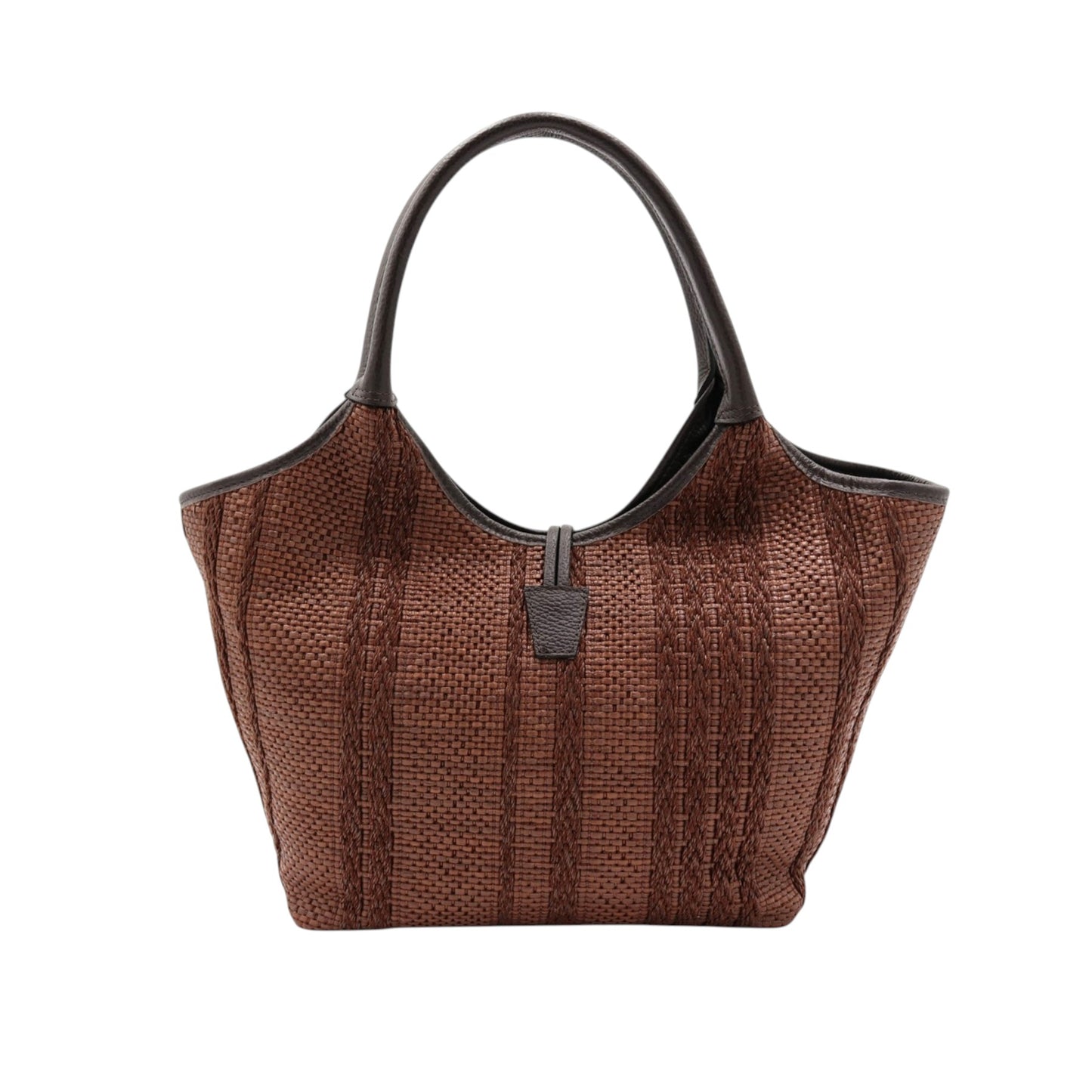 11036 - Raffia/Leather Bags