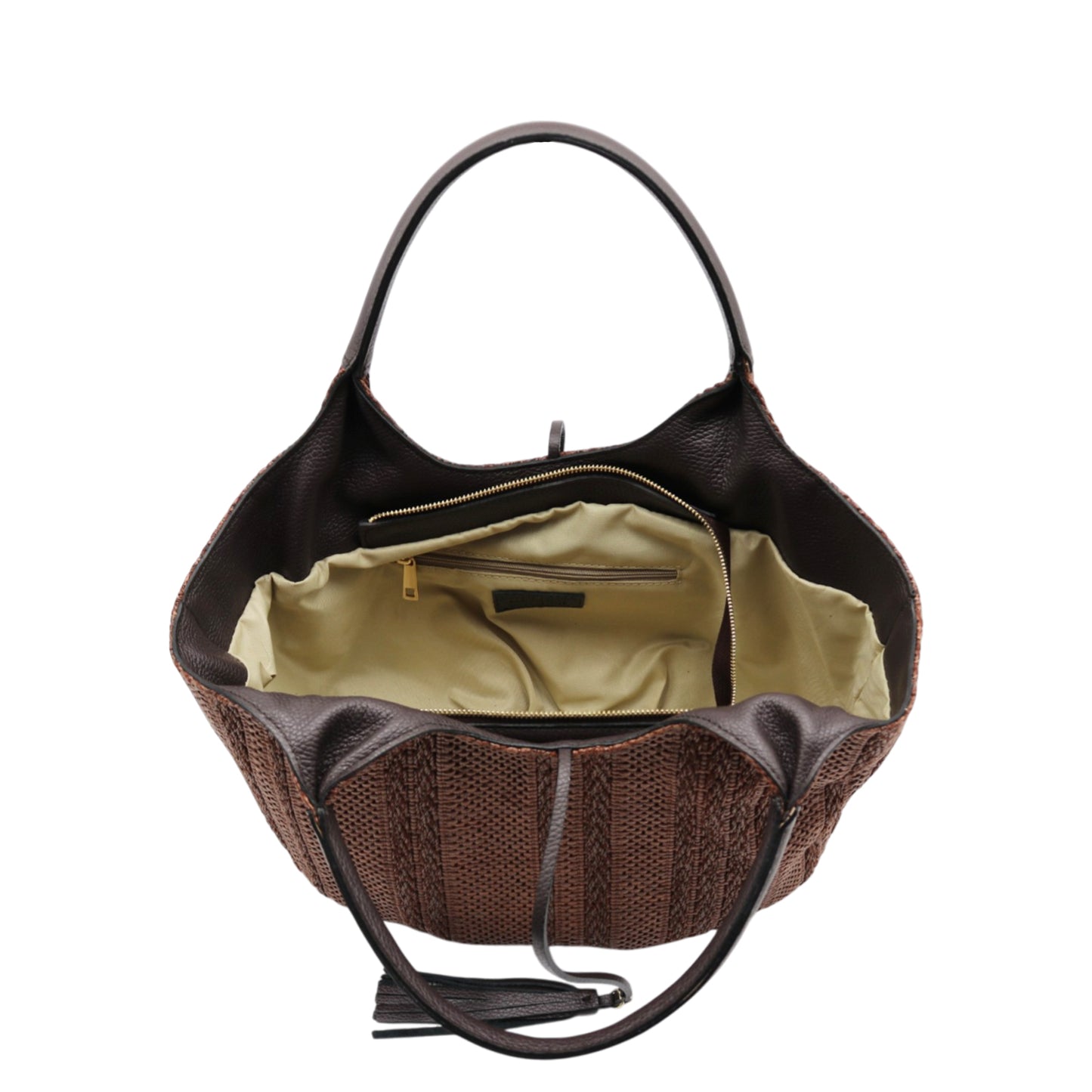 11033 - Rafia/Leather Bags