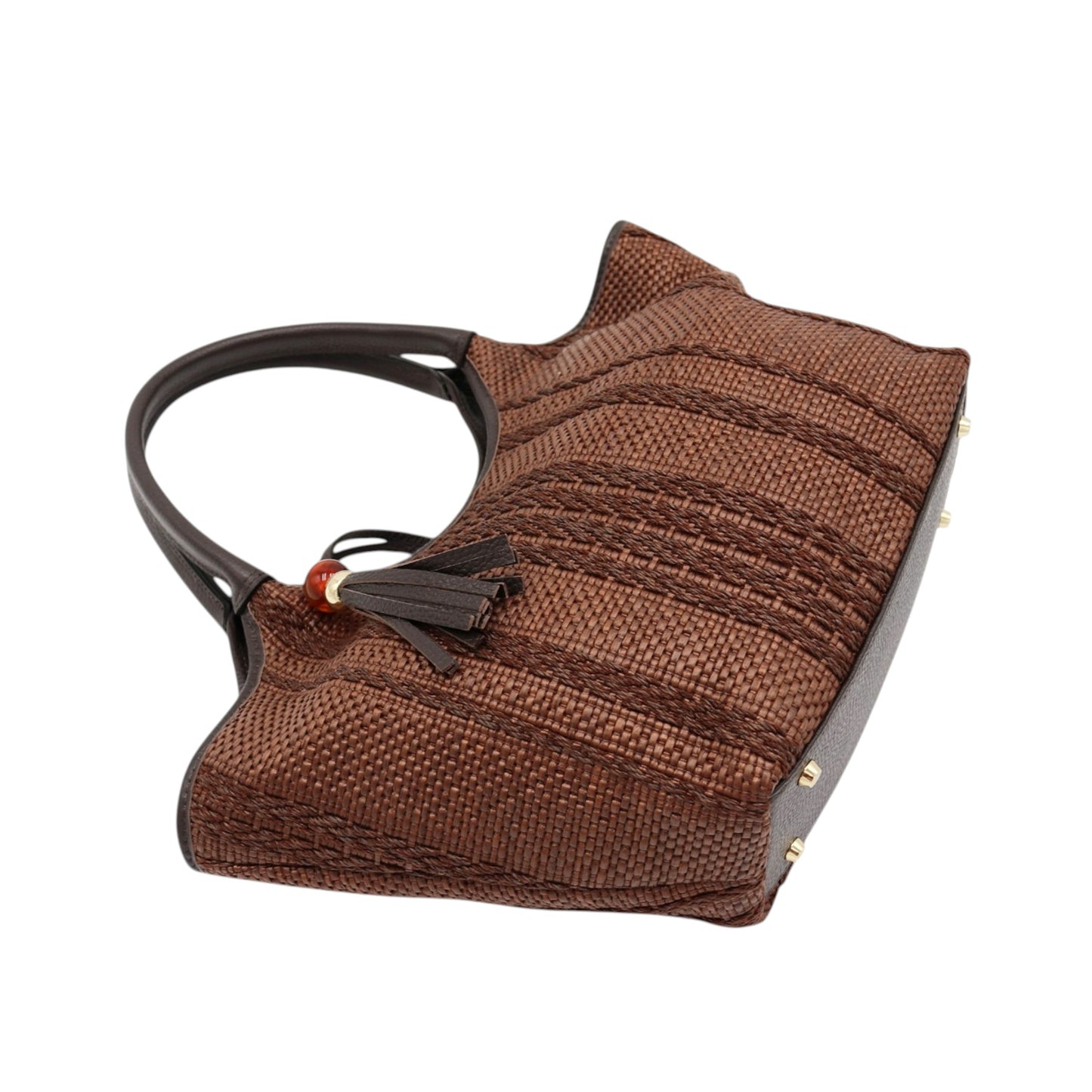 11036 - Raffia/Leather Bags