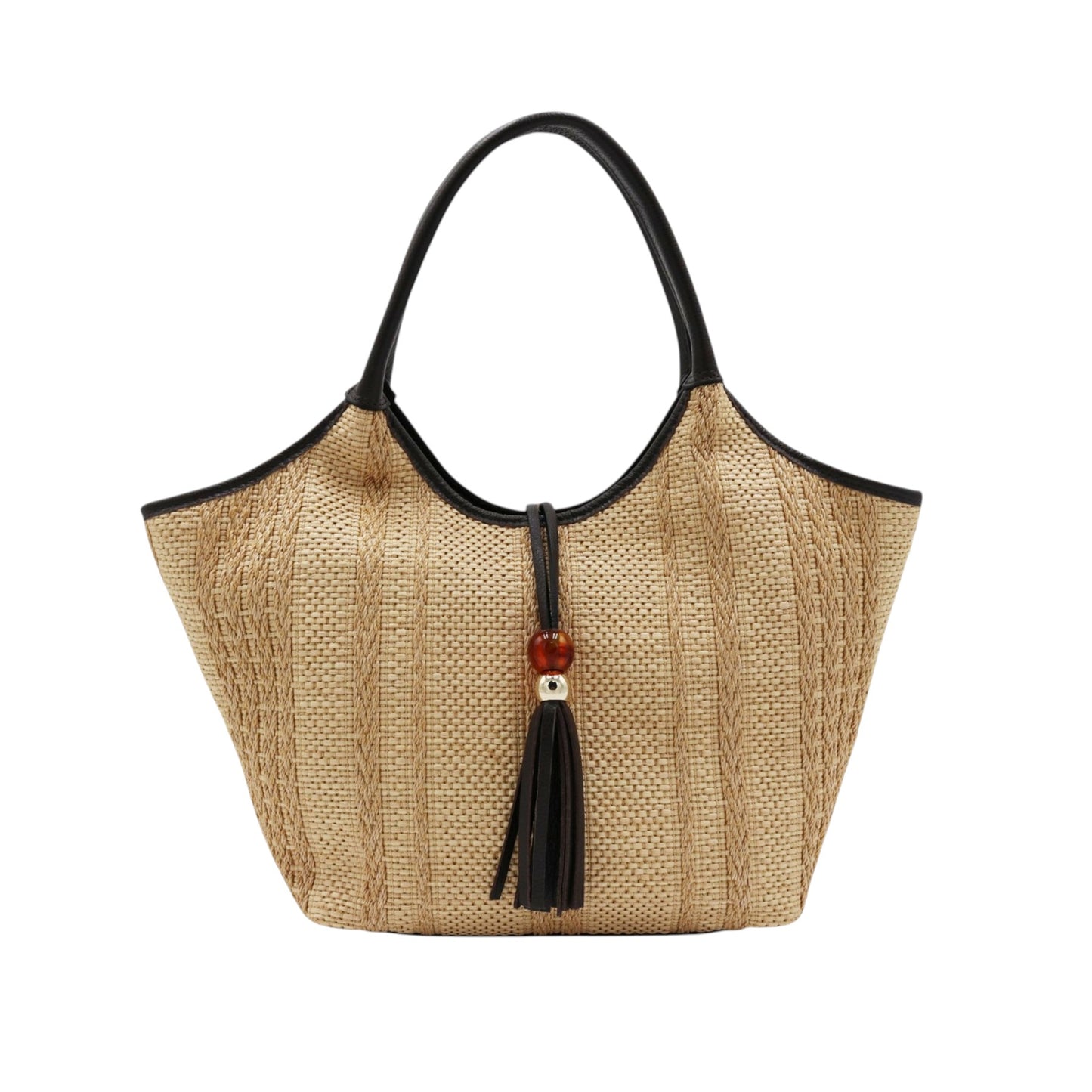 11035 - Raffia/Leather Bags
