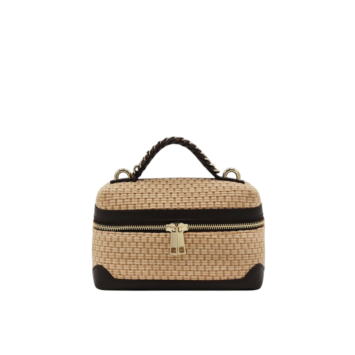 11036 - Raffia/Leather Bags