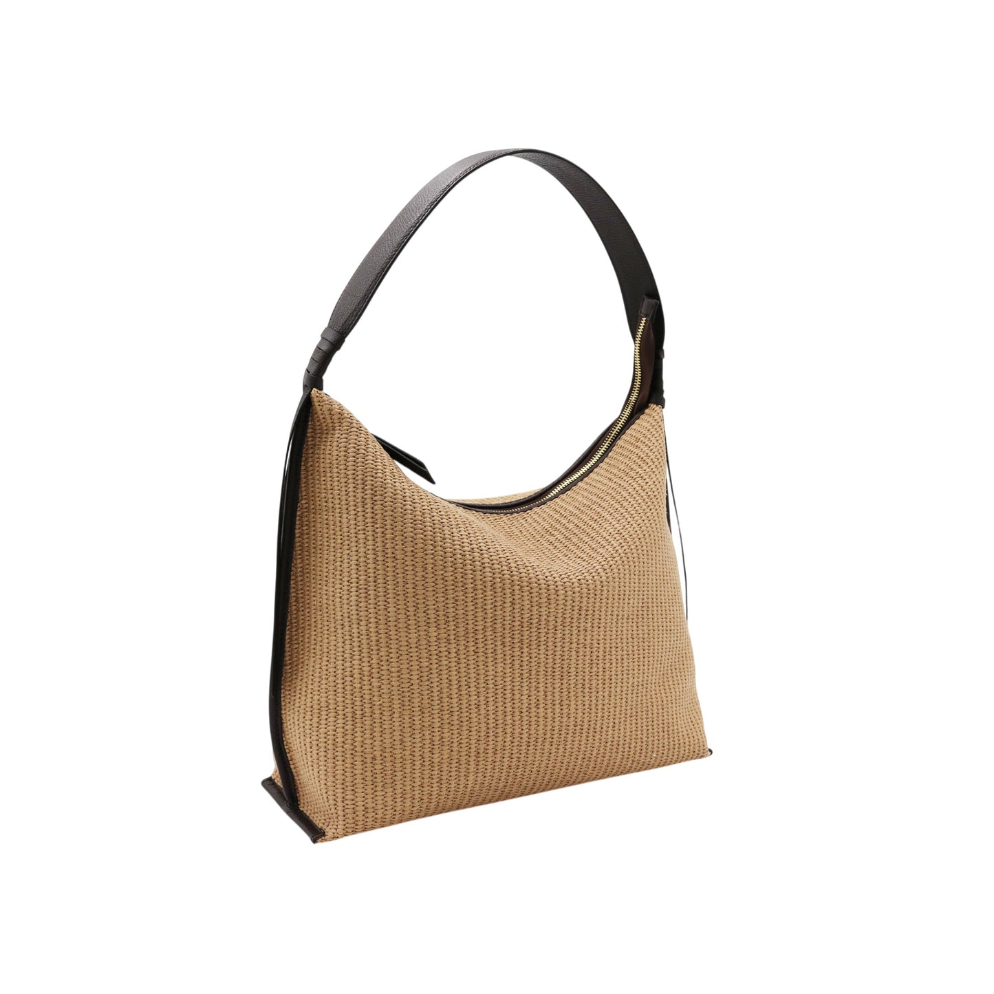 11038 - Raffia/Leather Bags
