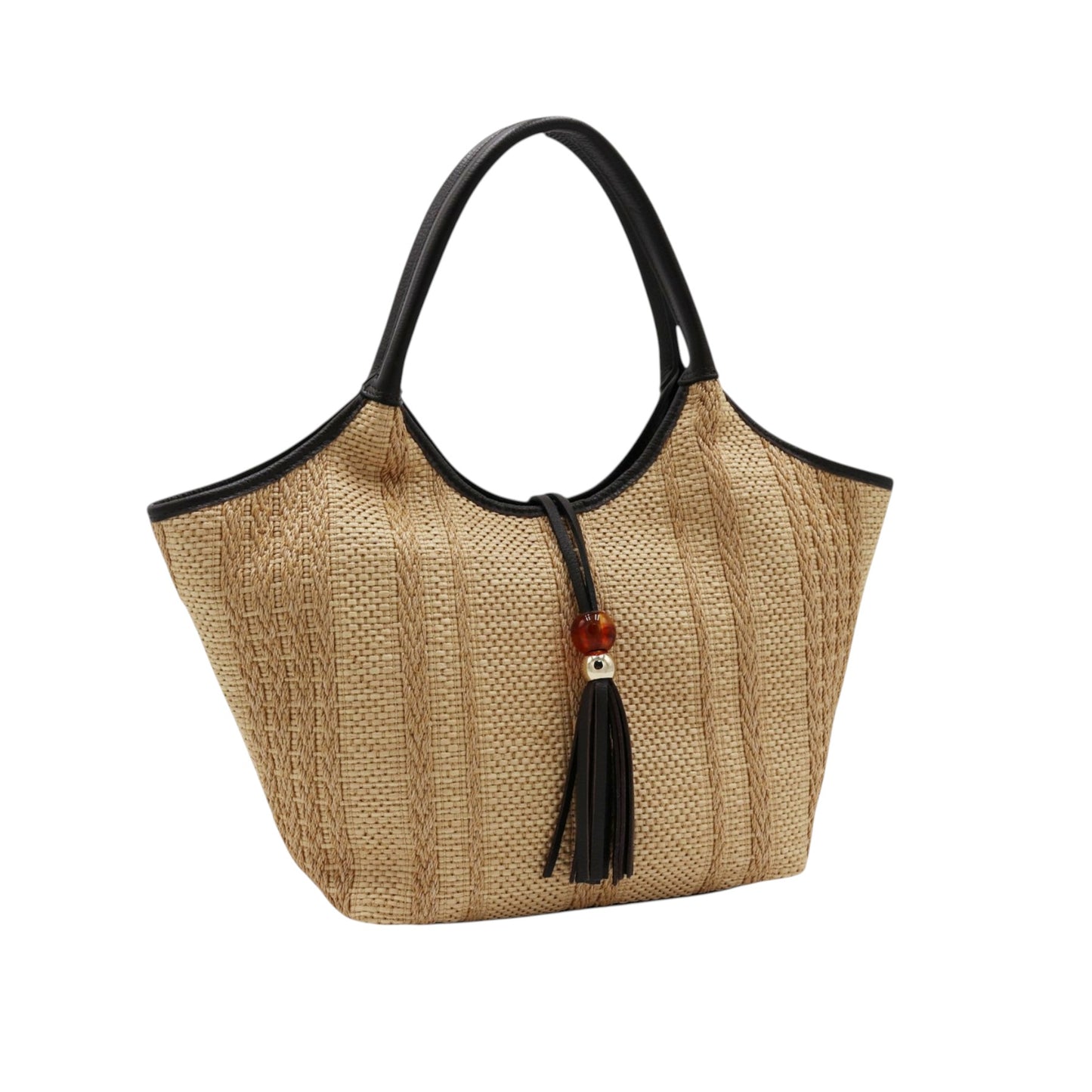 11035 - Raffia/Leather Bags