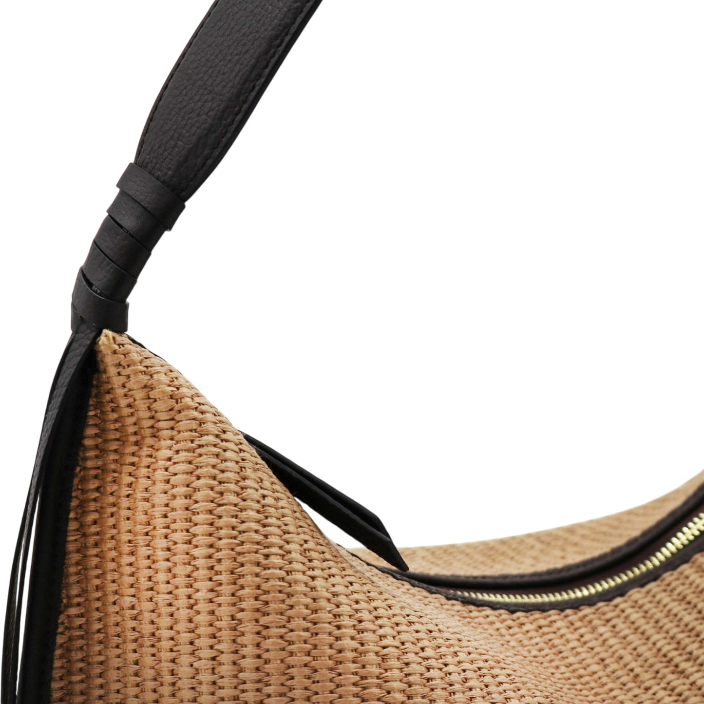 11038 - Raffia/Leather Bags