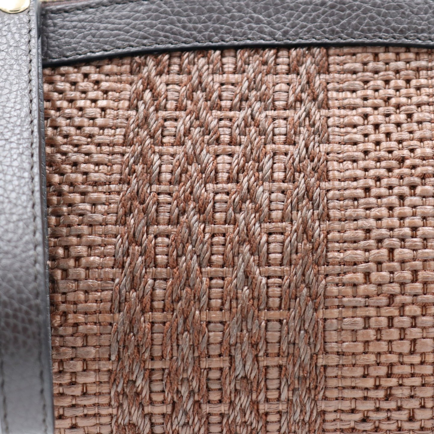 11032 - Raffia/Leather Bags