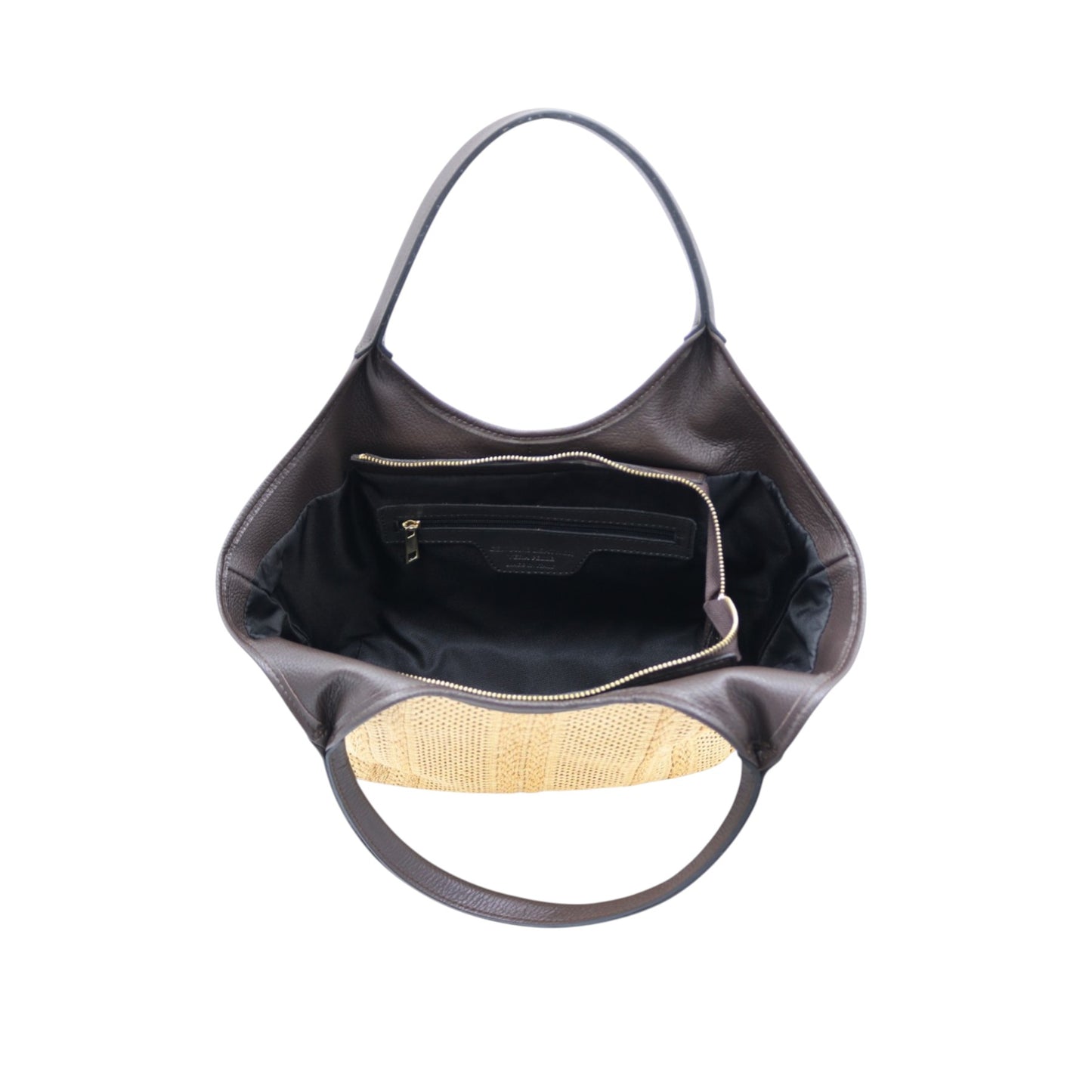11035 - Raffia/Leather Bags