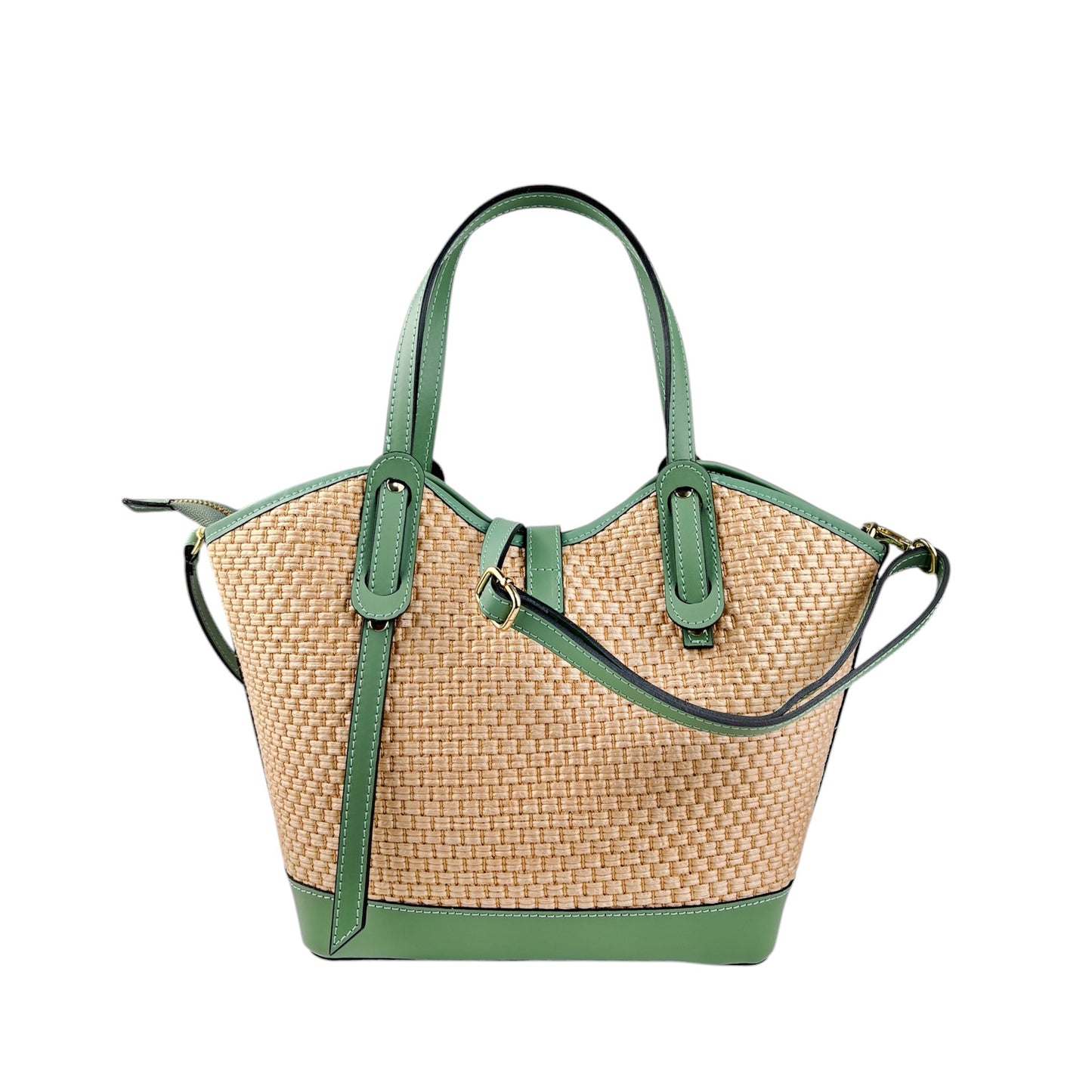 11024 - Borsa in Rafia/Pelle